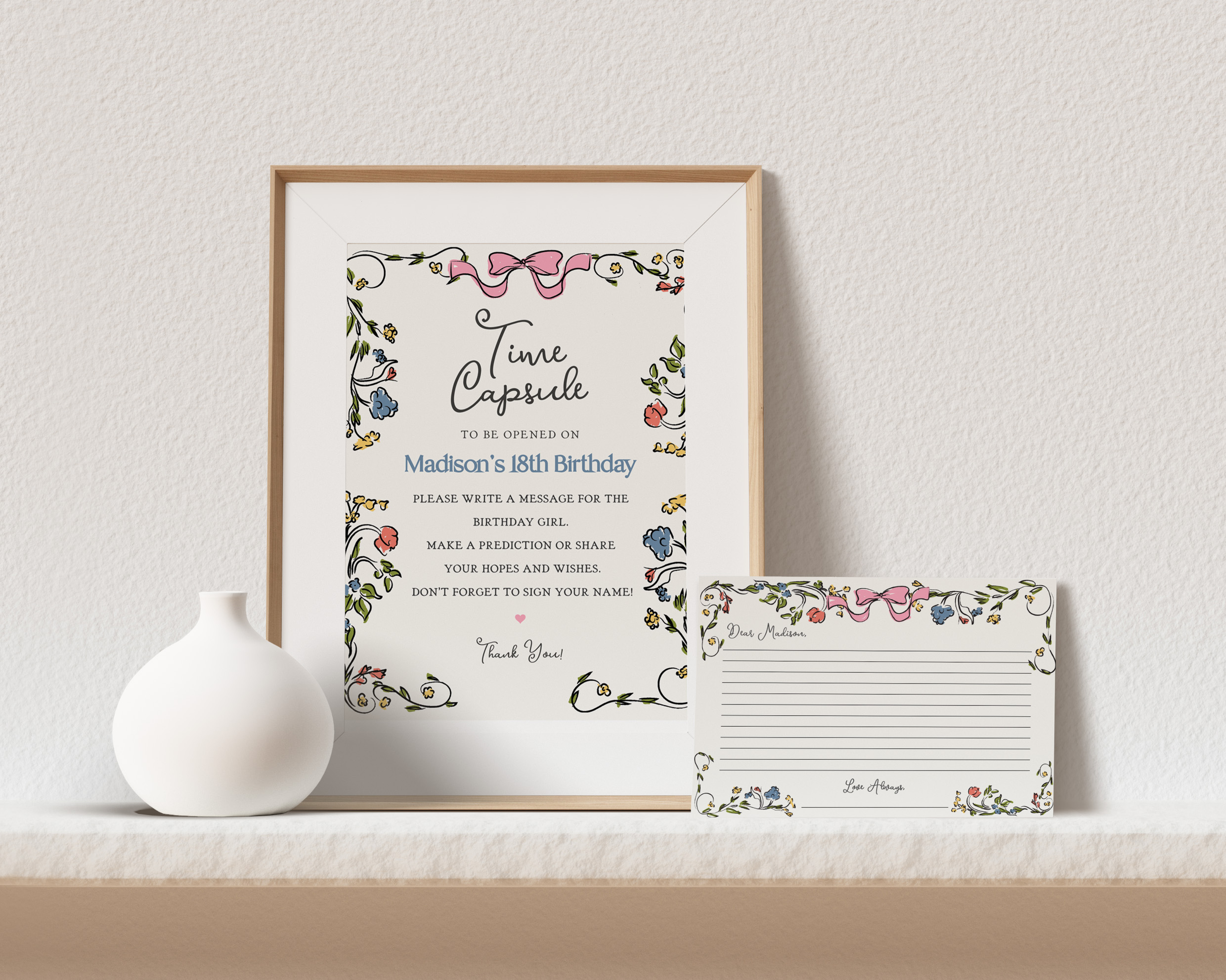 whimsical floral - time capsule design preview