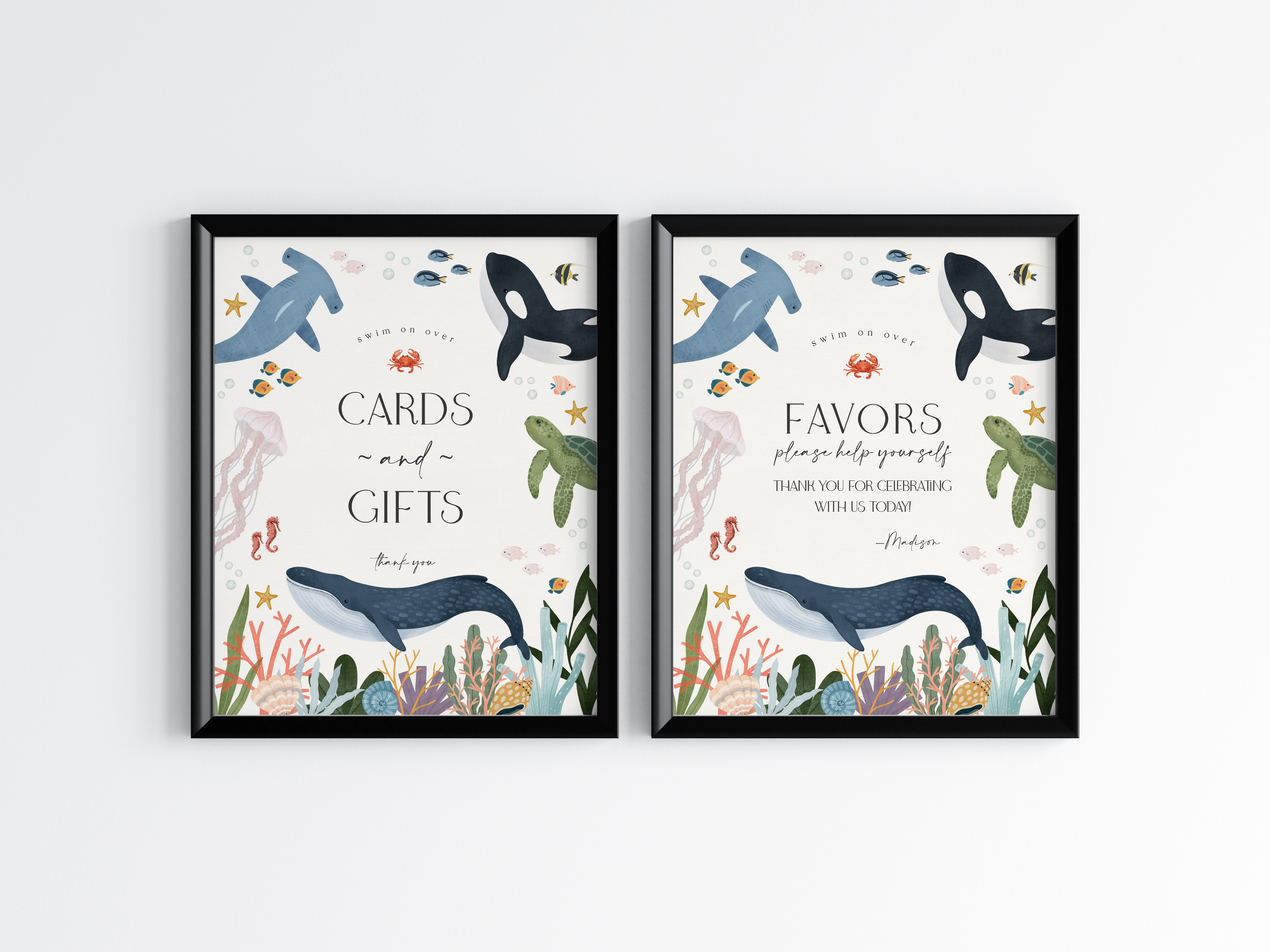 under the sea - gifts and favors design preview
