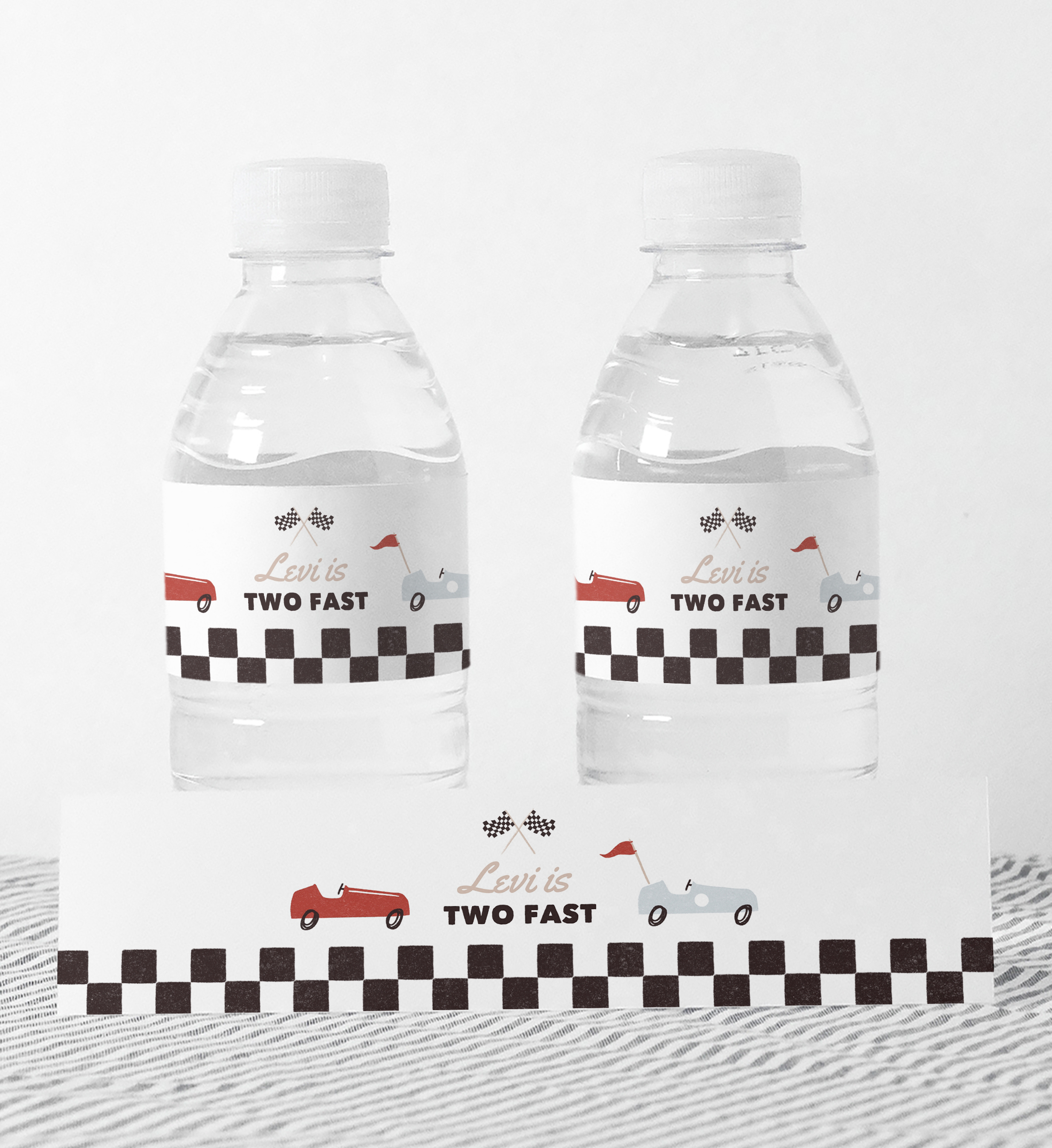 Water Bottle Wrap - Two Fast - 9999 design preview