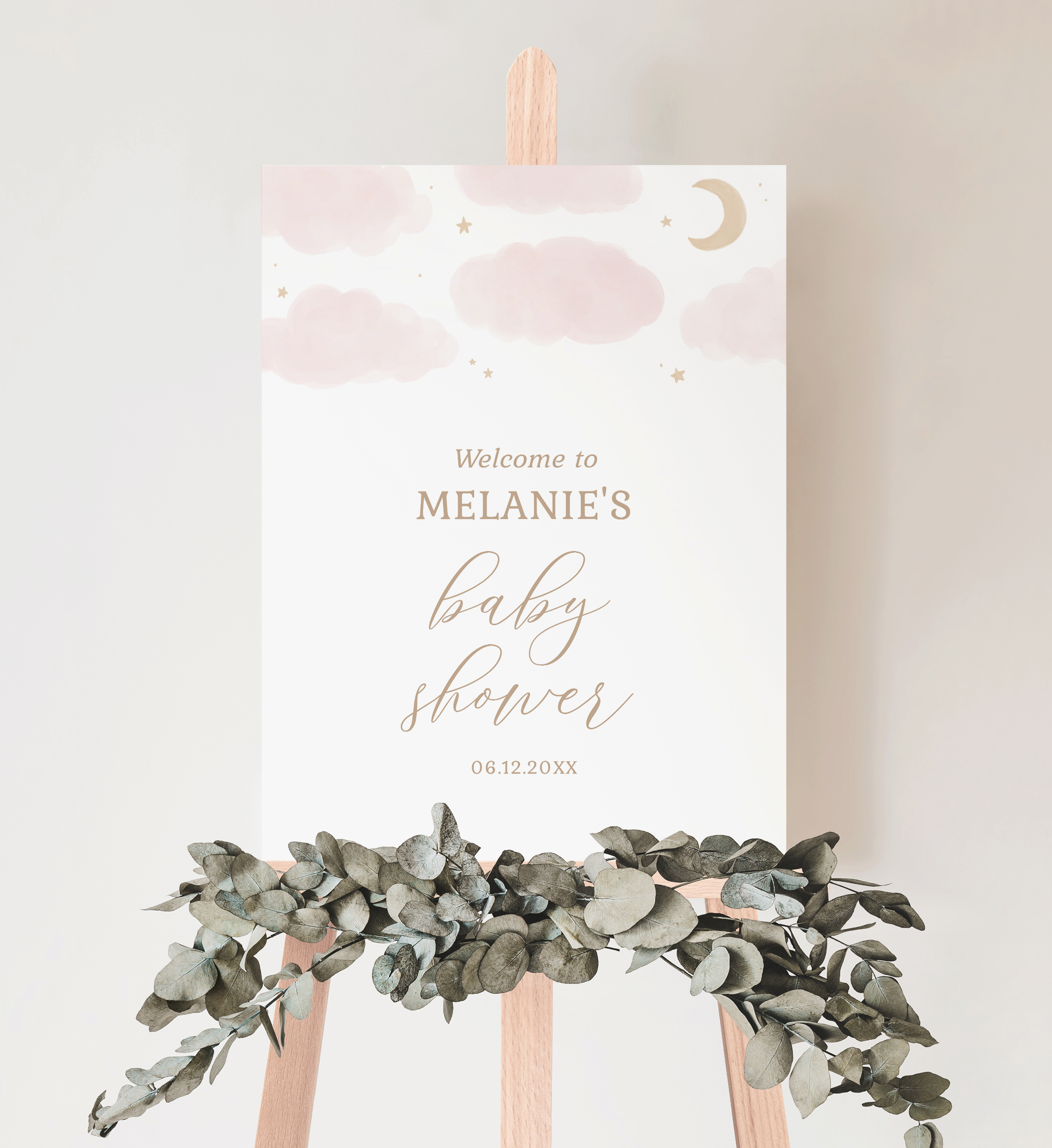 Welcome Sign - Clouds and Stars - 1020 design preview