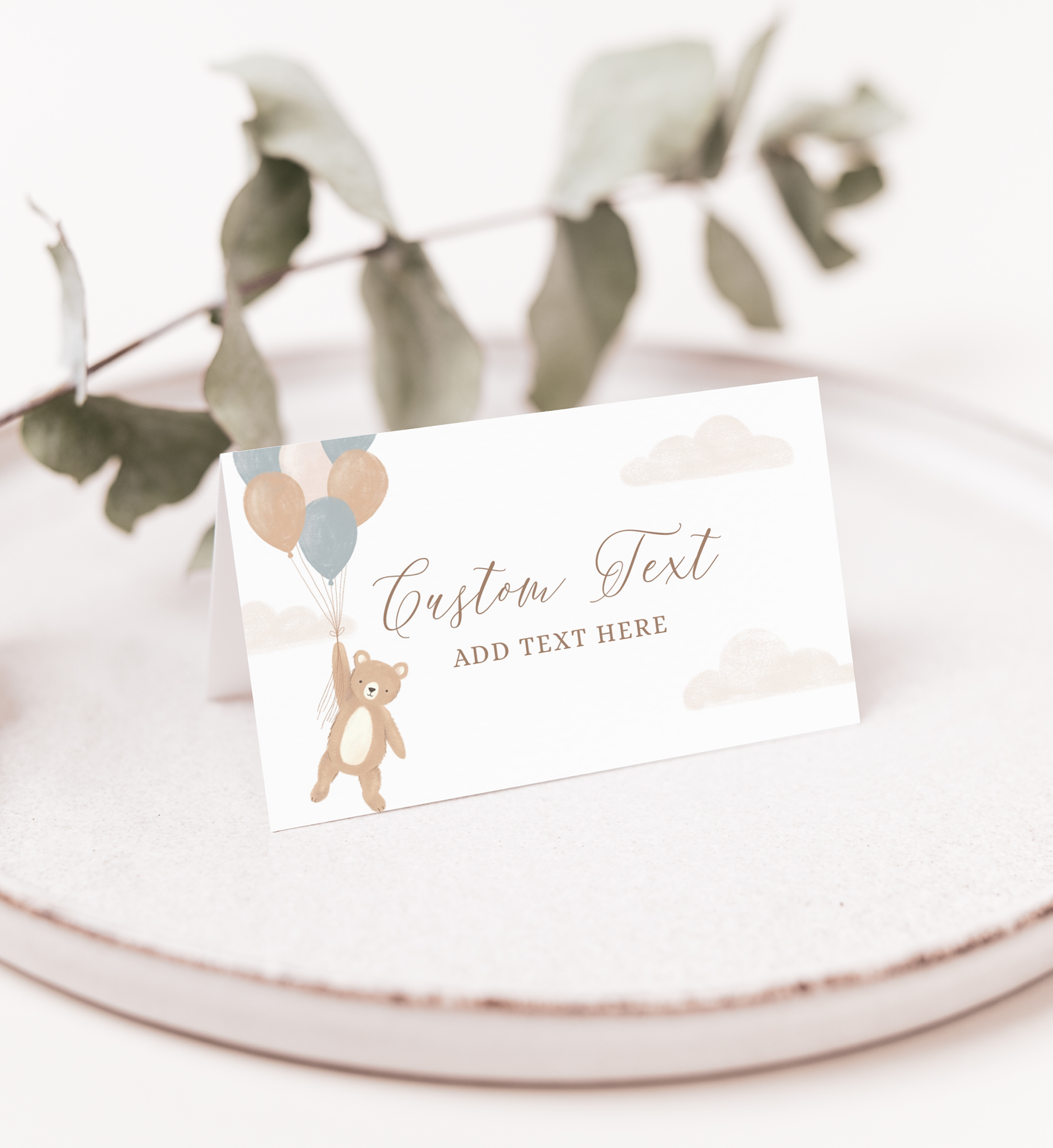 Tent Card - We Can Bearly Wait - 1008 design preview