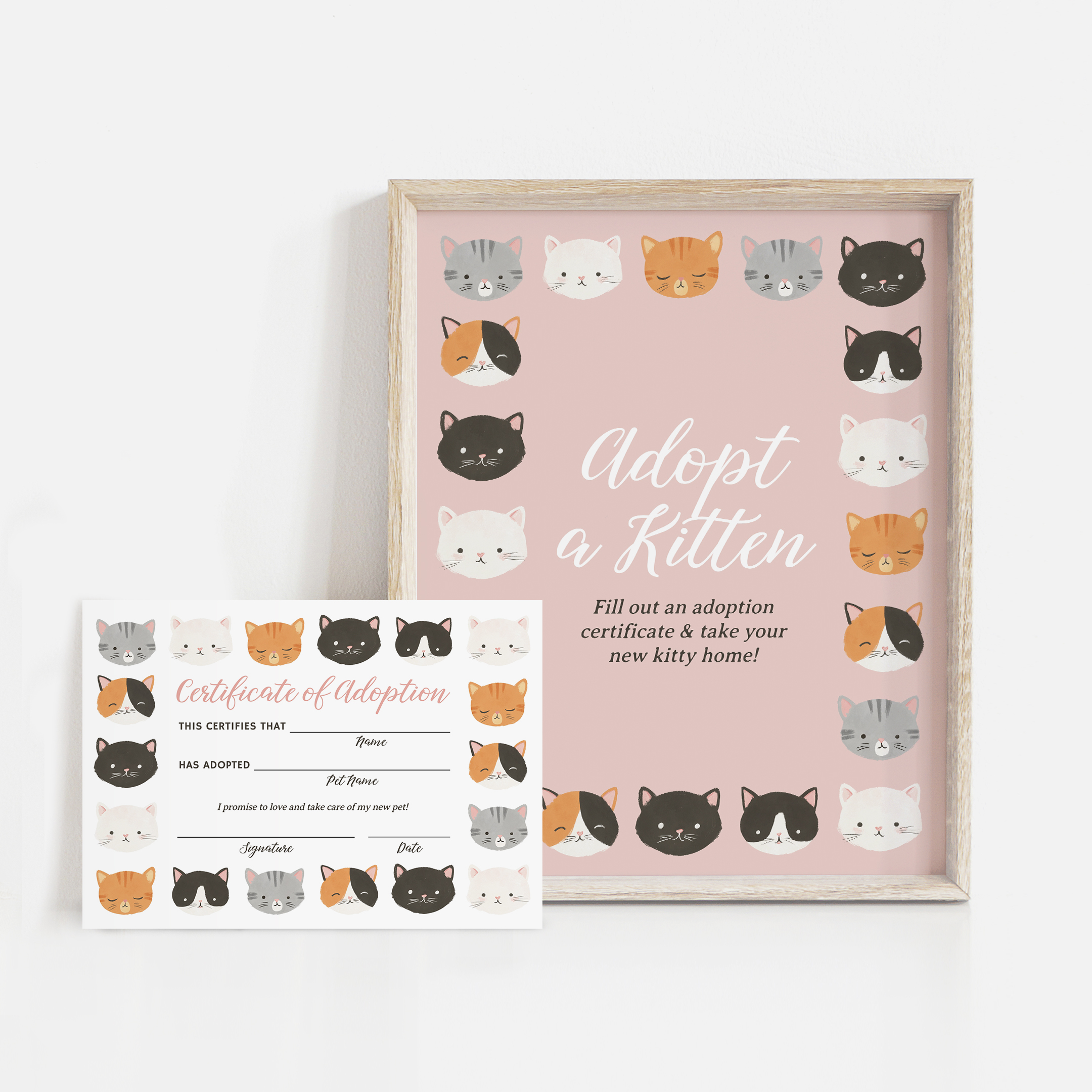 Adoption Certificate - Kittens - 9991 design preview