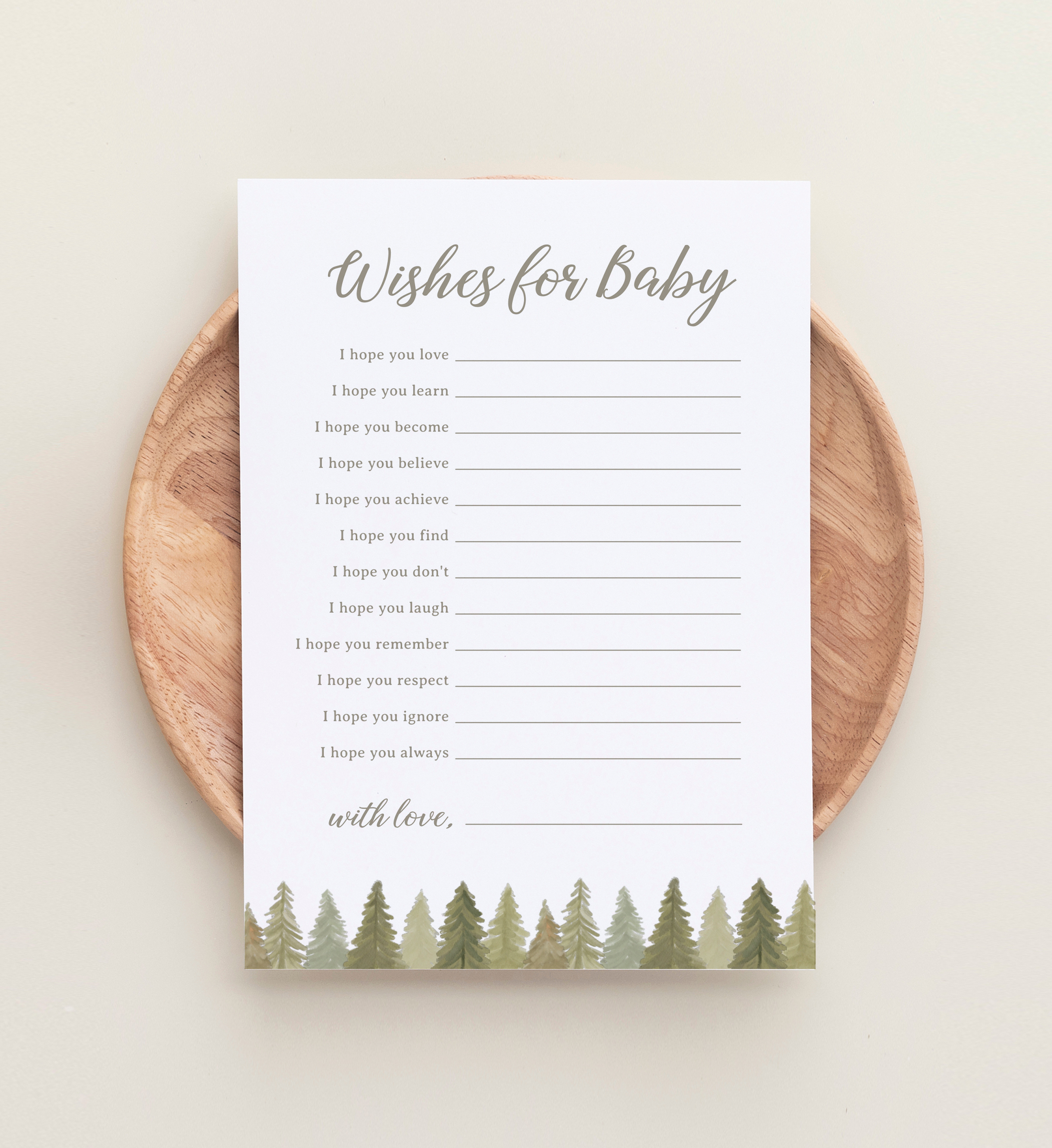 Wishes for Baby - Woodland Babies - 1019 design preview
