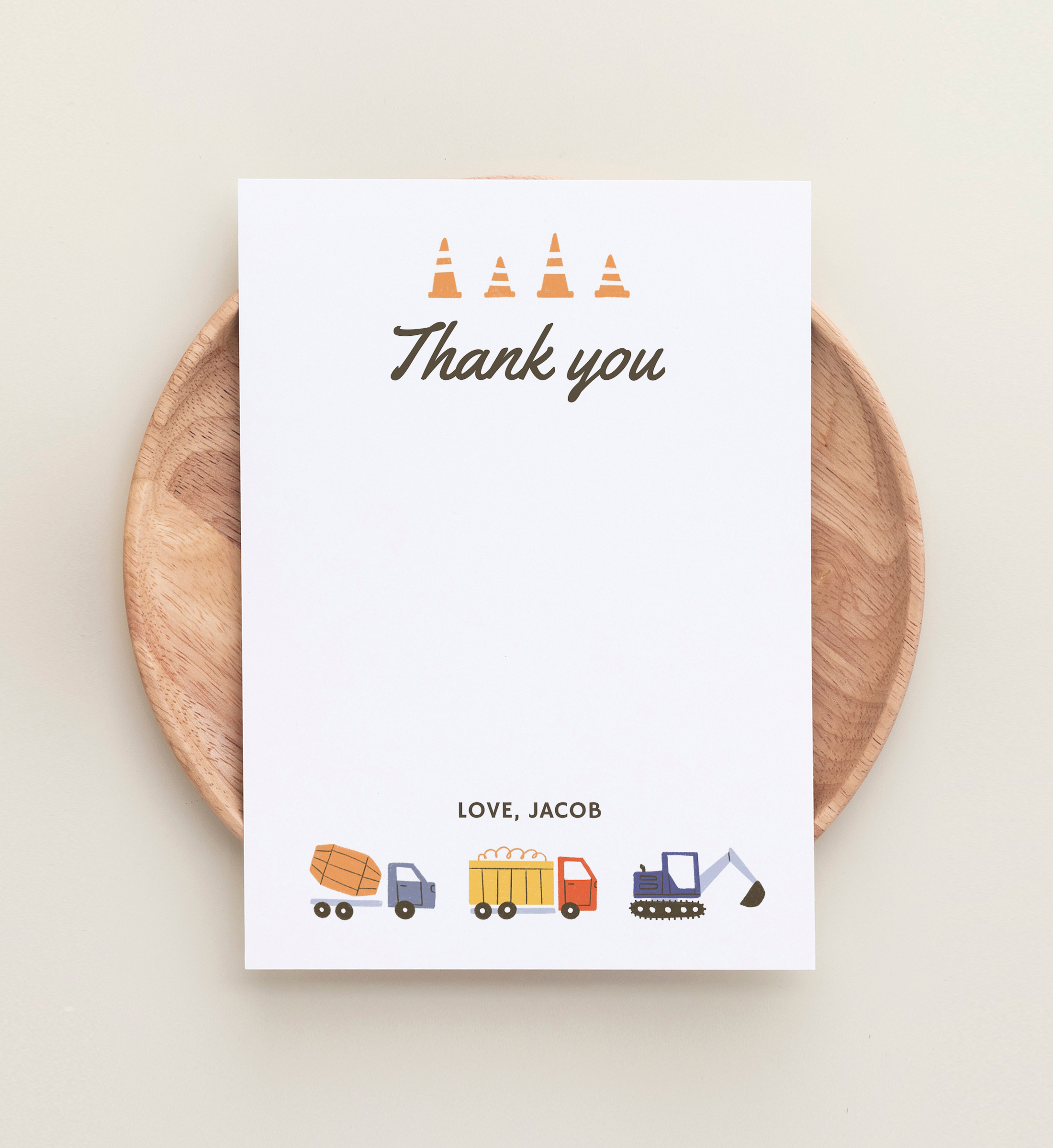 Thank You Card - Construction Site - 9998 design preview
