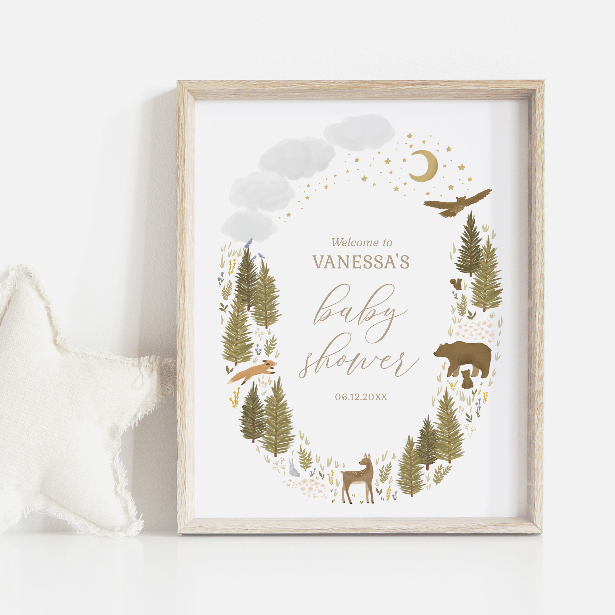 Welcome Sign - Woodland - 1015 design preview