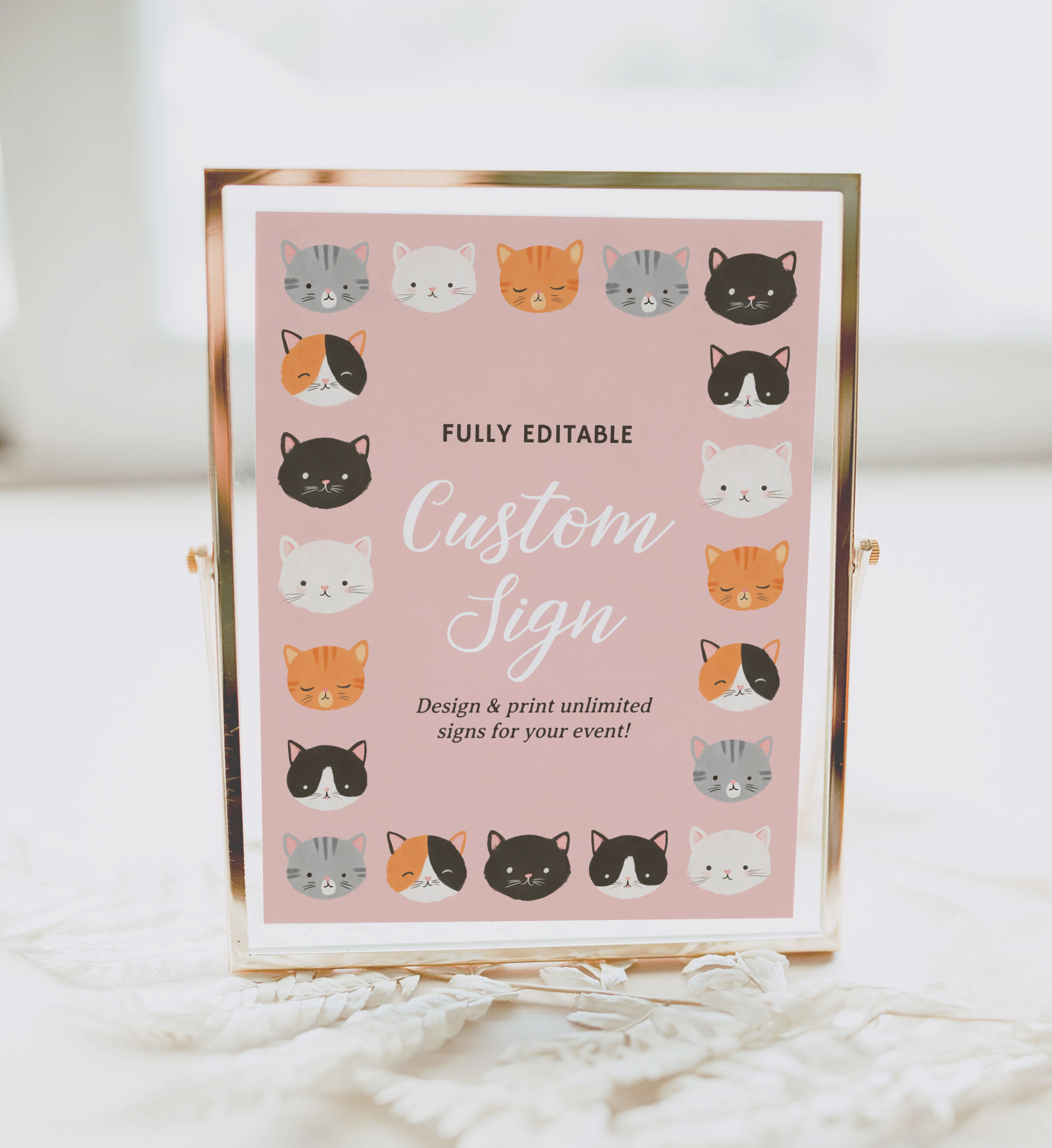 Custom Sign - Kittens - 9991 design preview