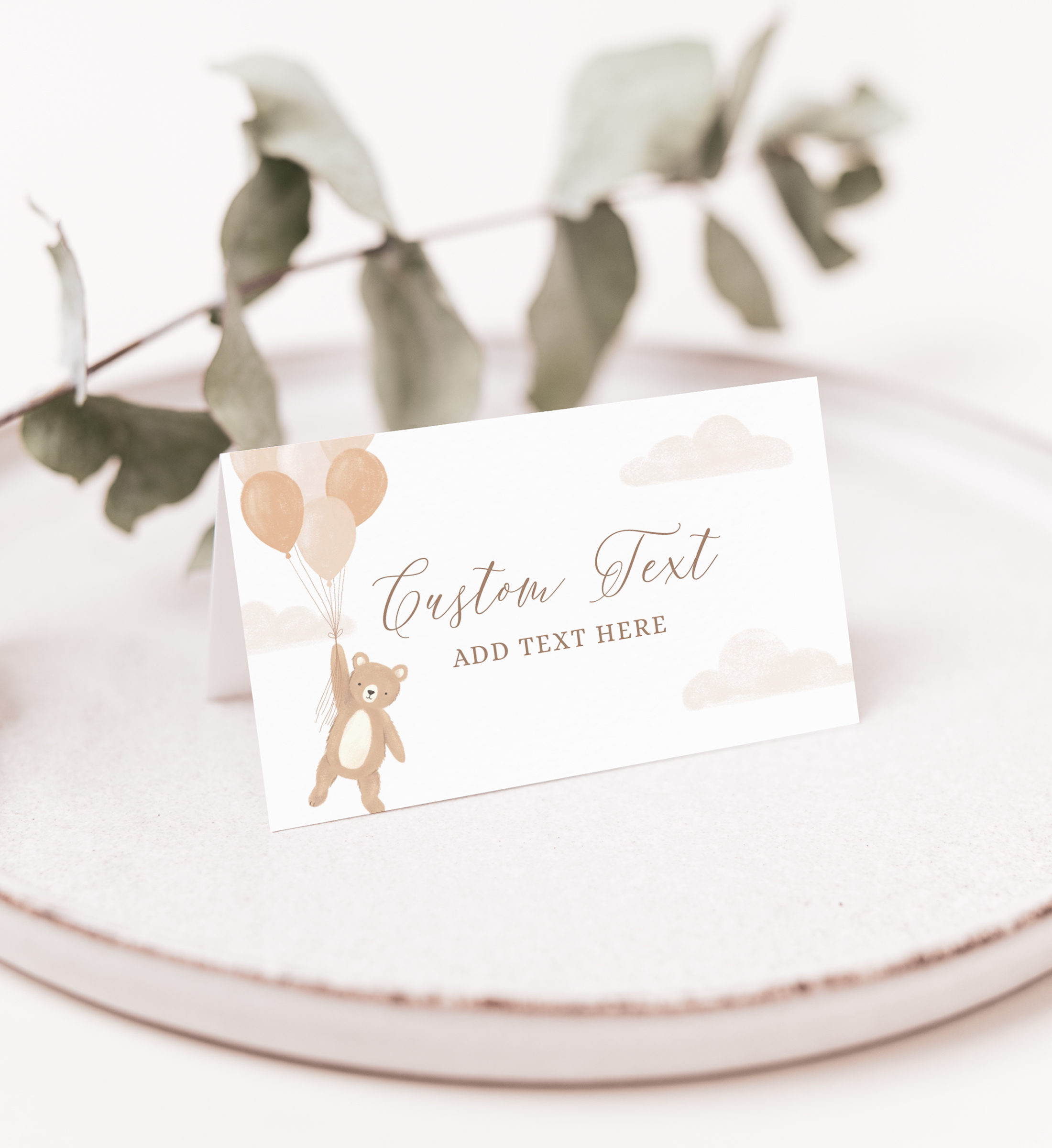 Tent Card - We Can Bearly Wait - 1007 design preview