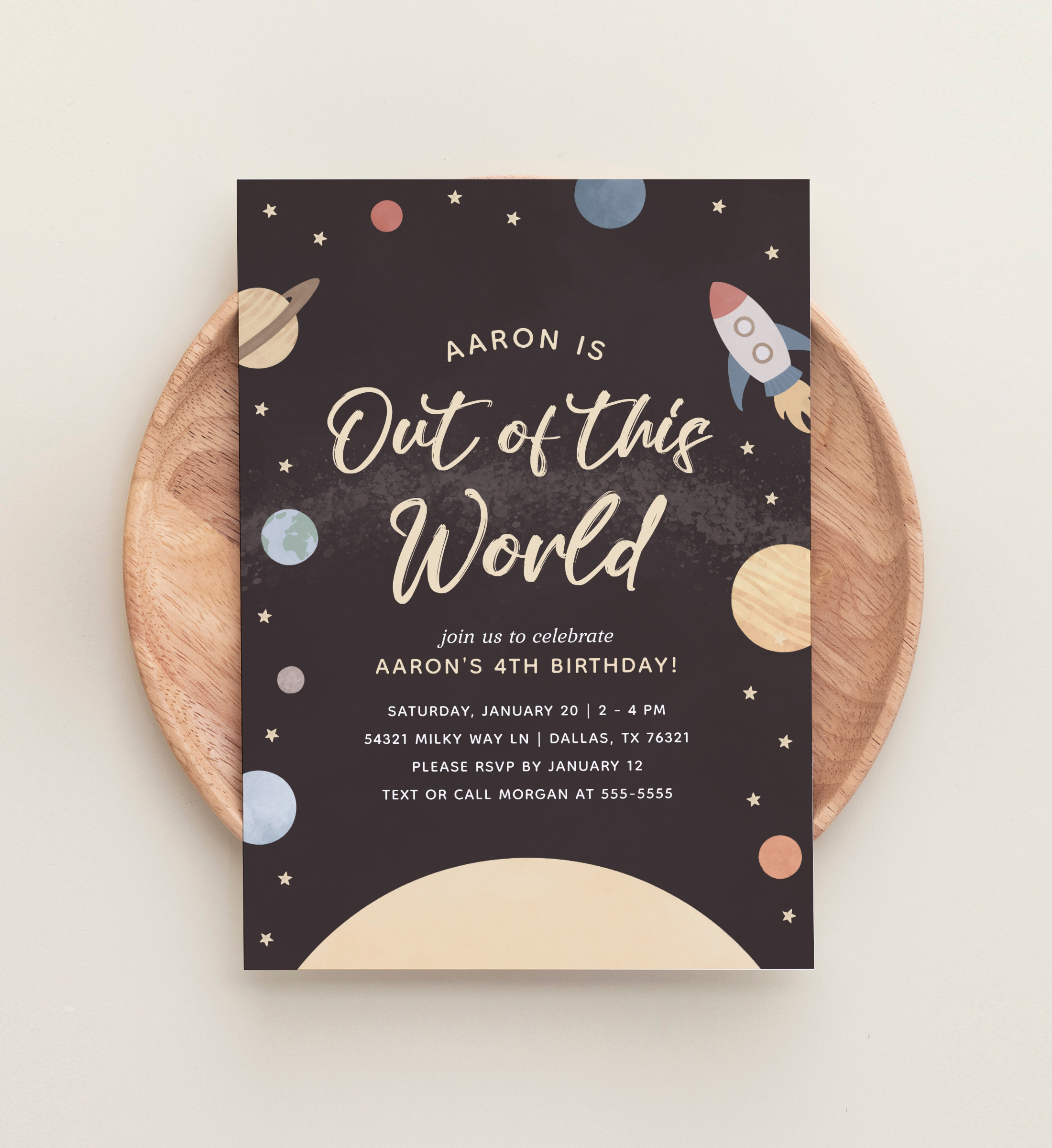 Birthday Invitation - Out of This World - 9990 design preview