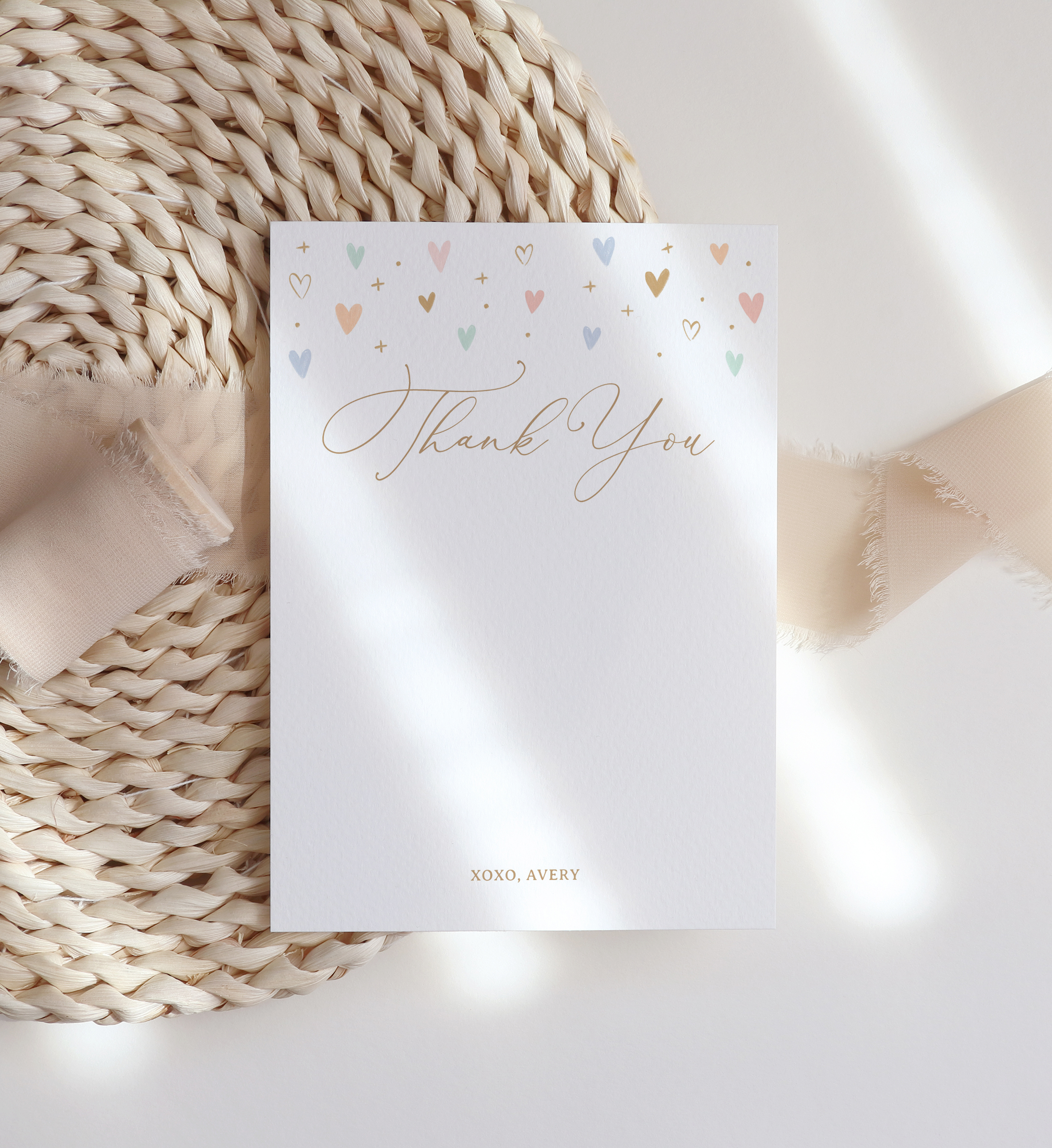 Flat Thank You Card - Princesses - 9985 design preview