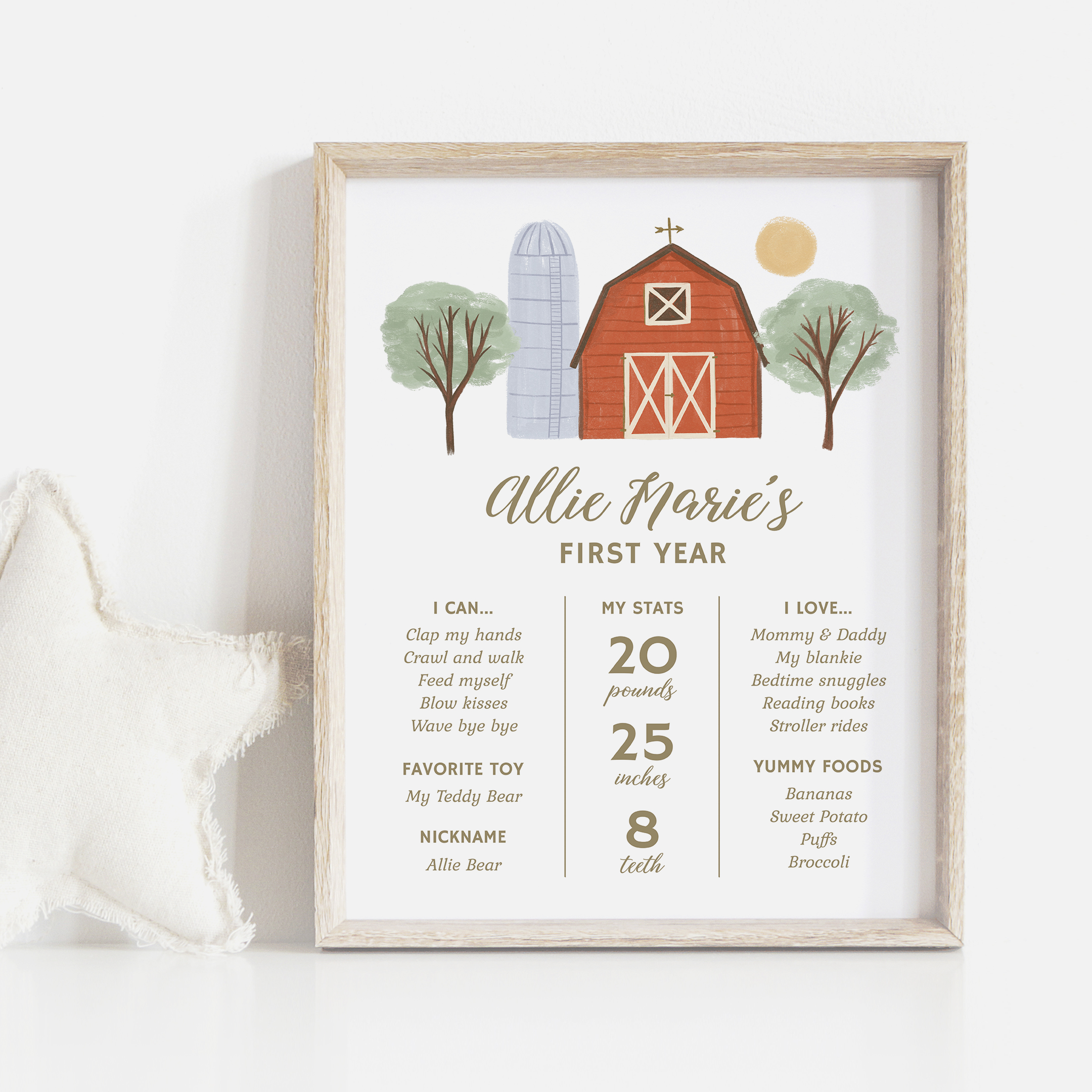 Milestone Sign - On the Farm - 9997 design preview