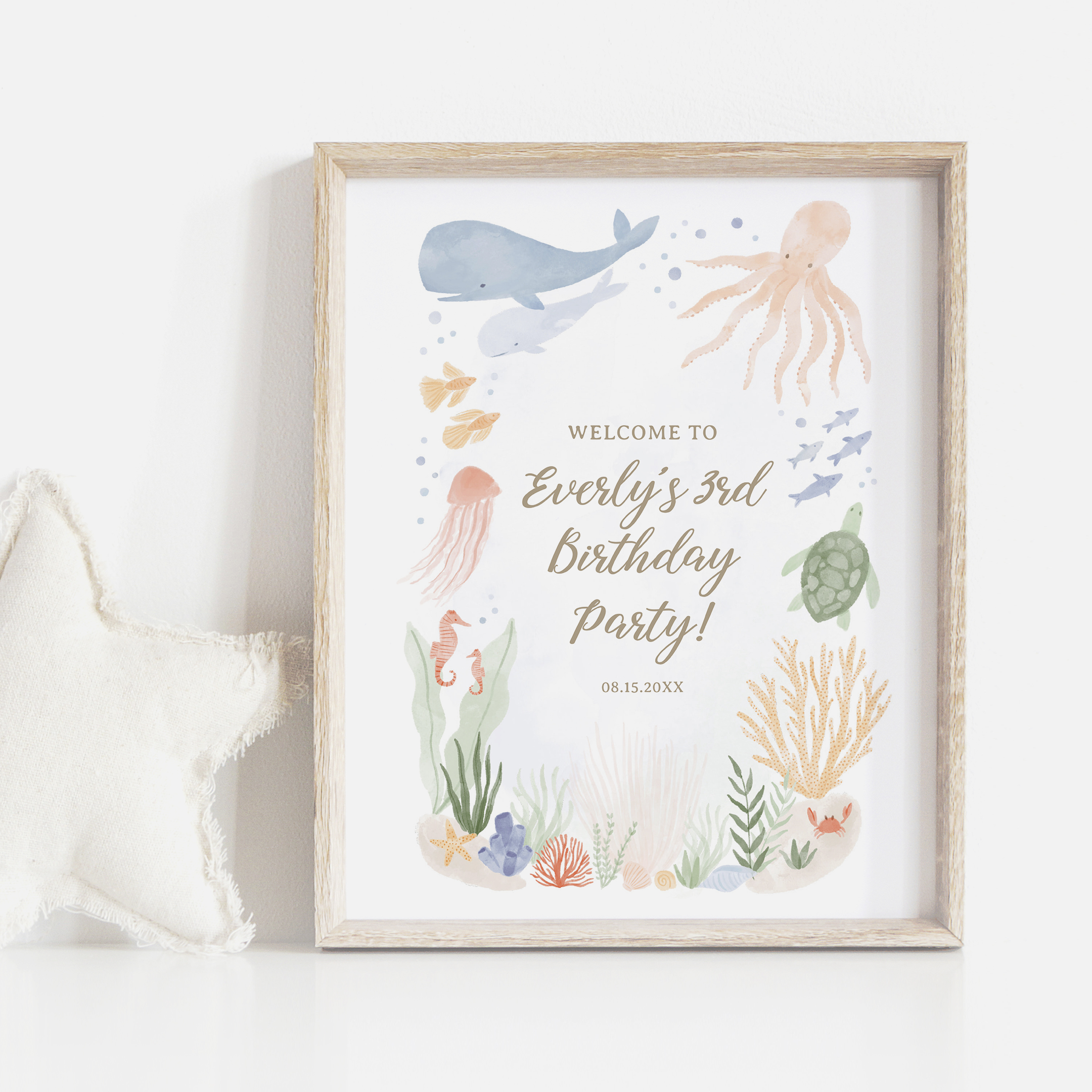 Welcome Sign (v2) - Under the Sea - 9996 design preview