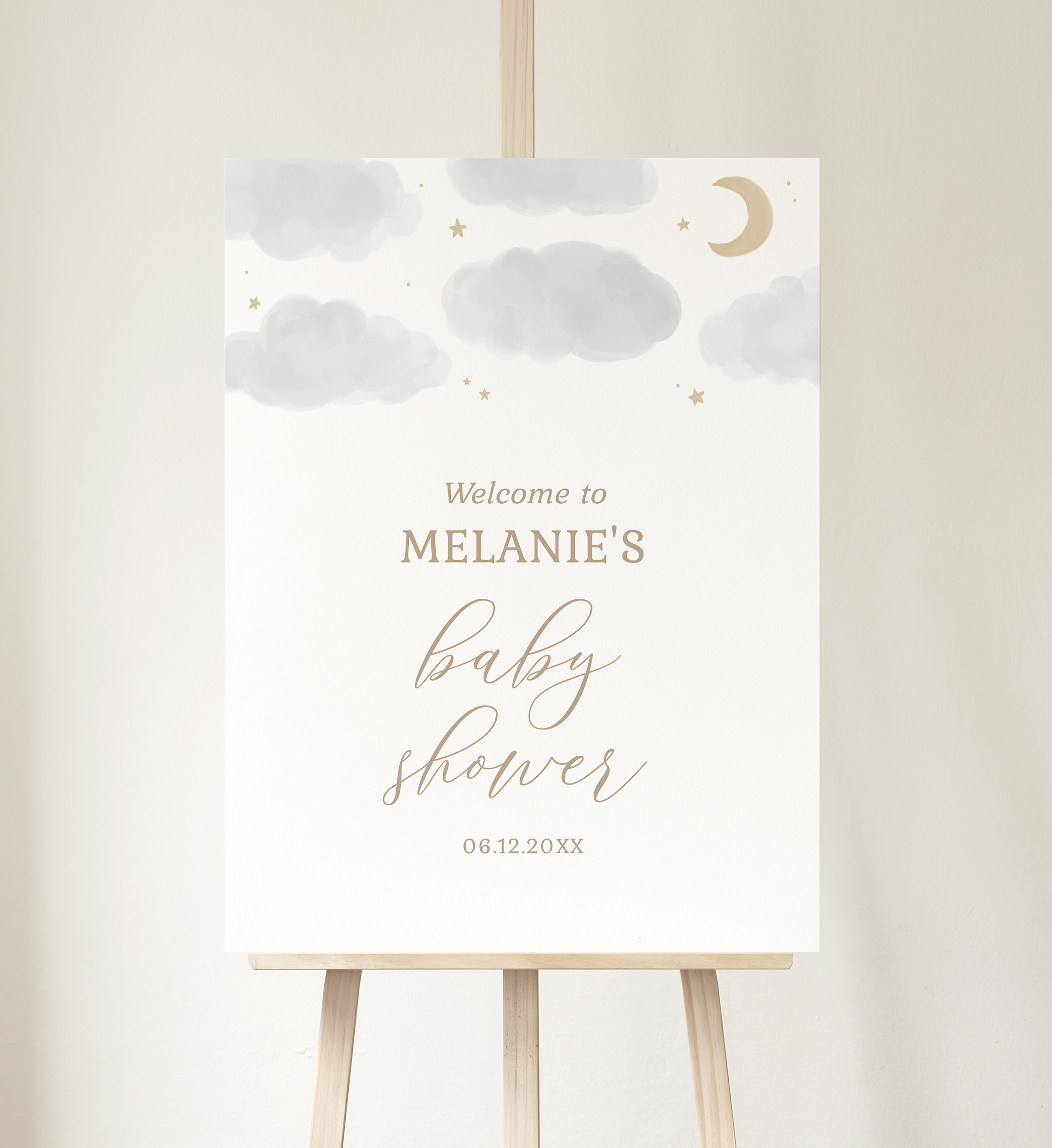 Welcome Sign - Cloud and Stars - 1006 design preview