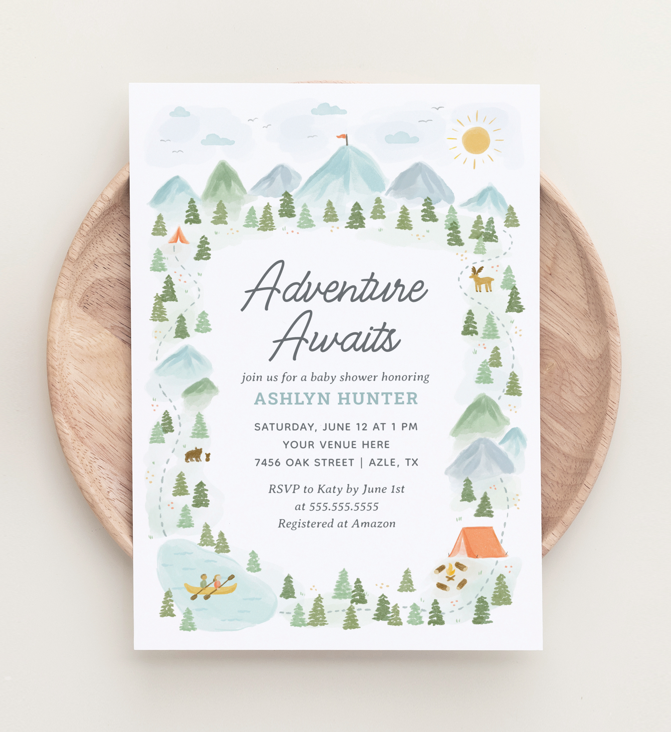 Baby Shower Invitation - Adventure - 1074 design preview
