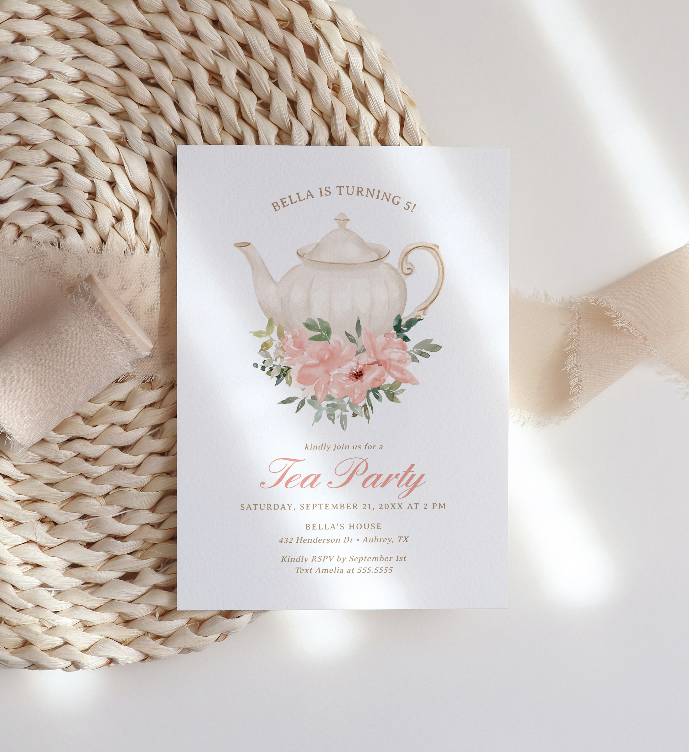 Birthday Invitation - Tea Party - 9967 design preview