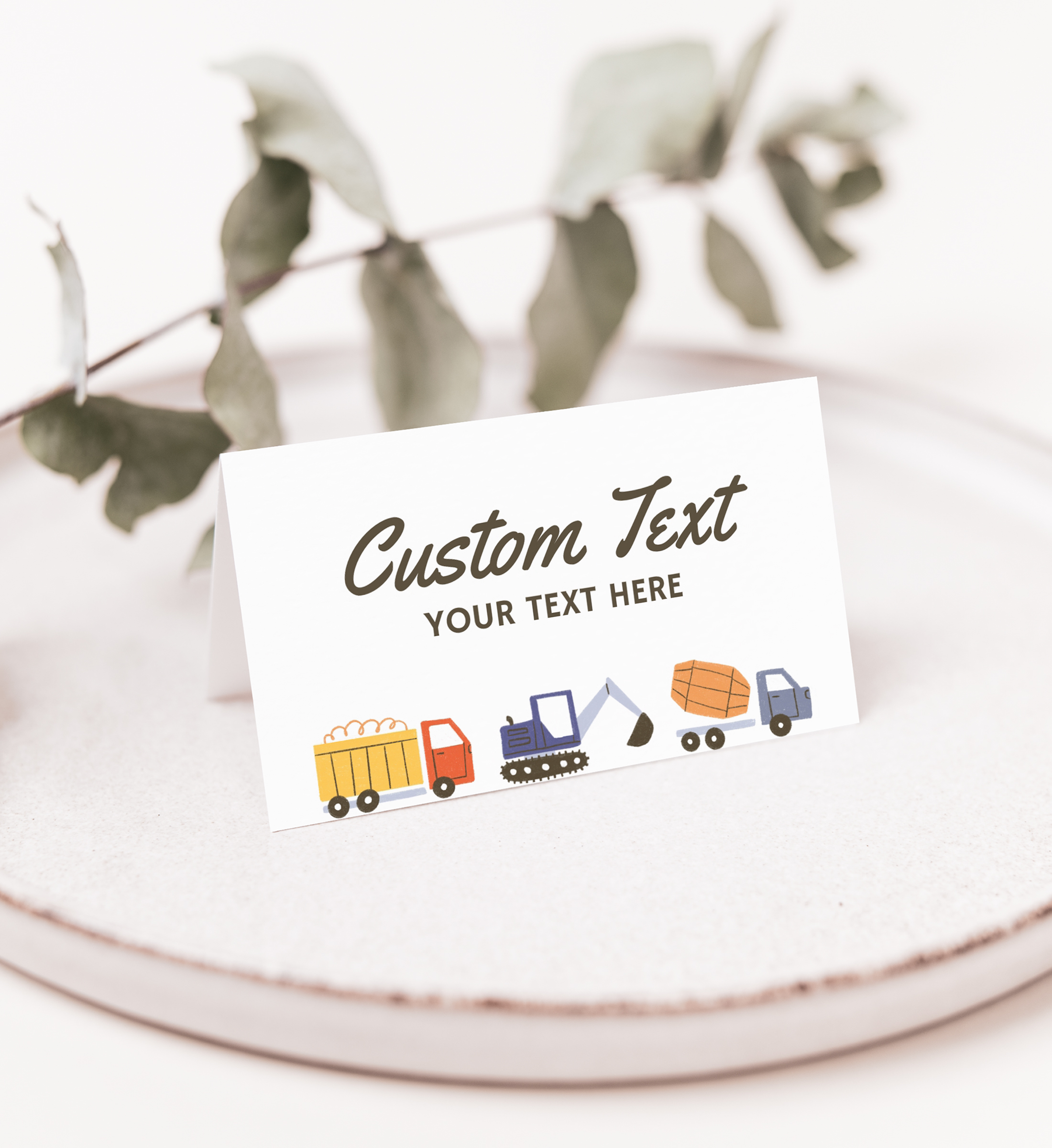 Tent Card - Construction Site - 9998 design preview