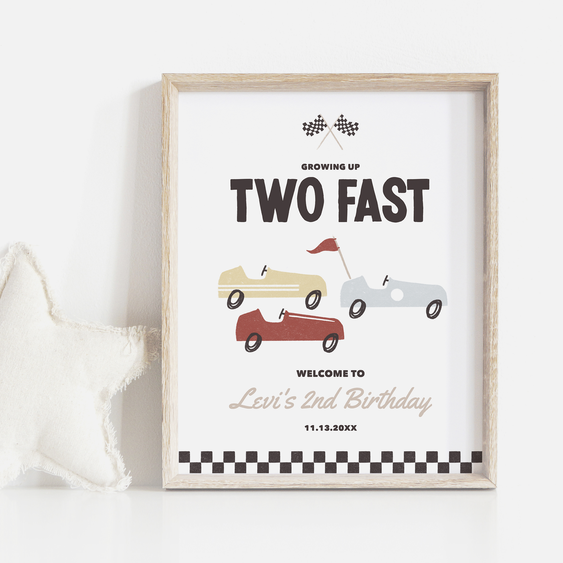 Welcome Sign - Two Fast - 9999 design preview