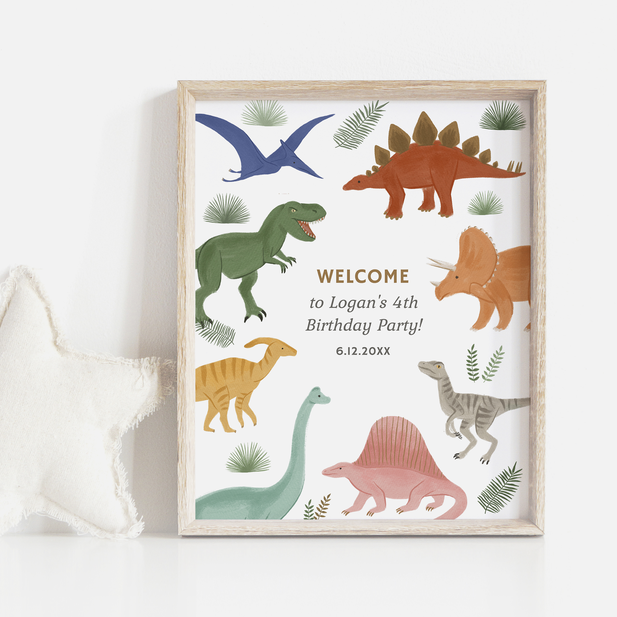 Welcome Sign - Dinosaurs - 9994 design preview