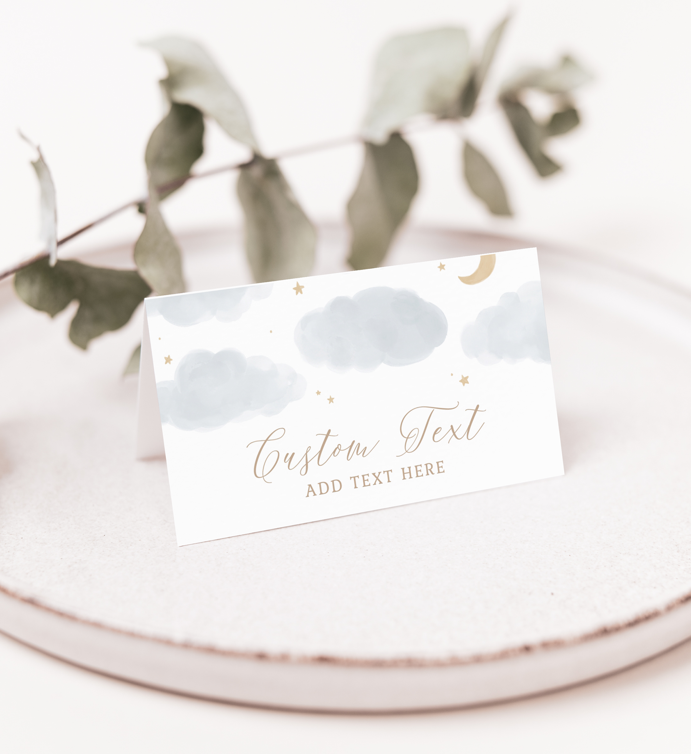 Tent Card - Clouds and Stars - 1006 design preview