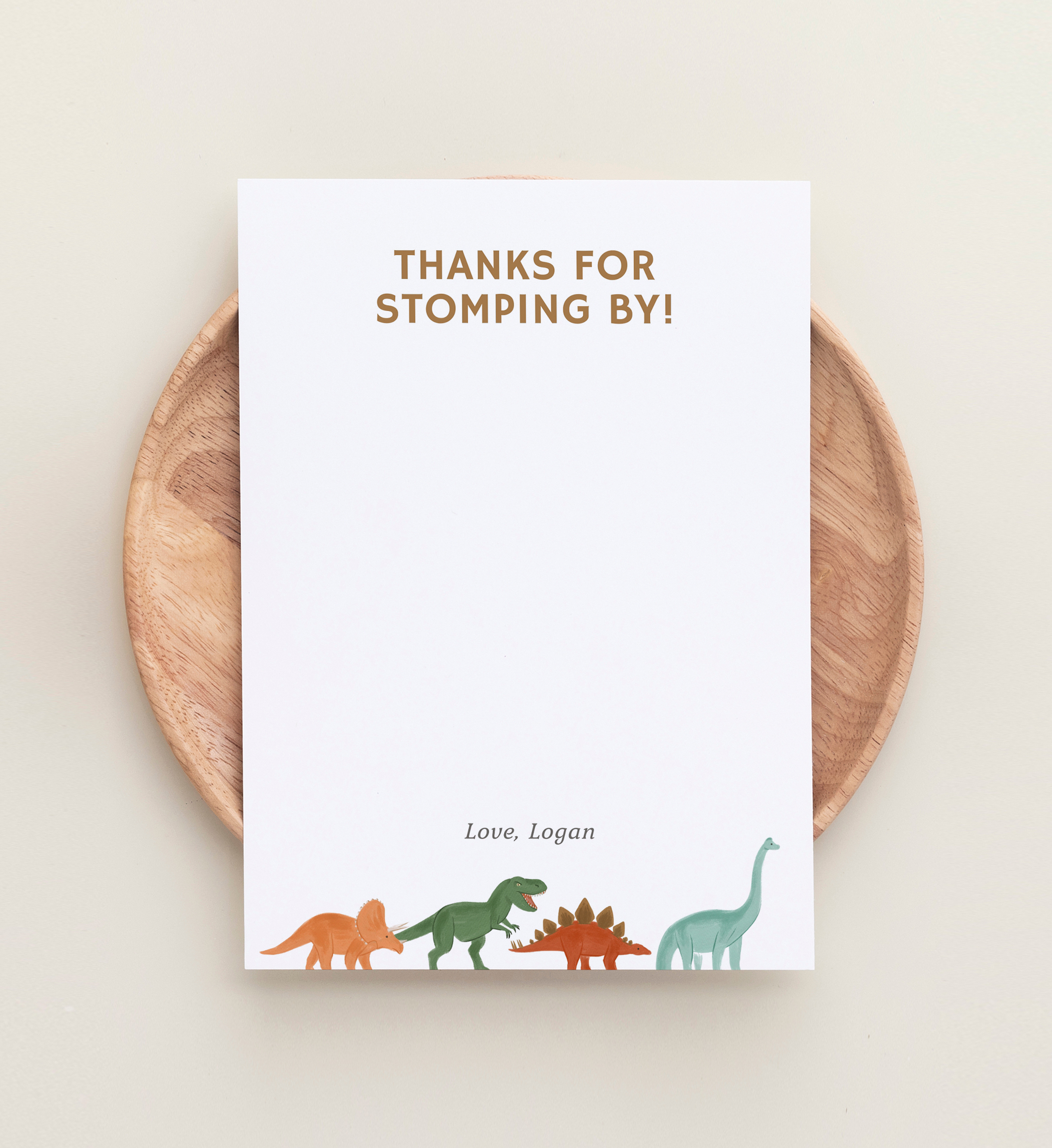 Thank You Card - Dinosaurs - 9994 design preview