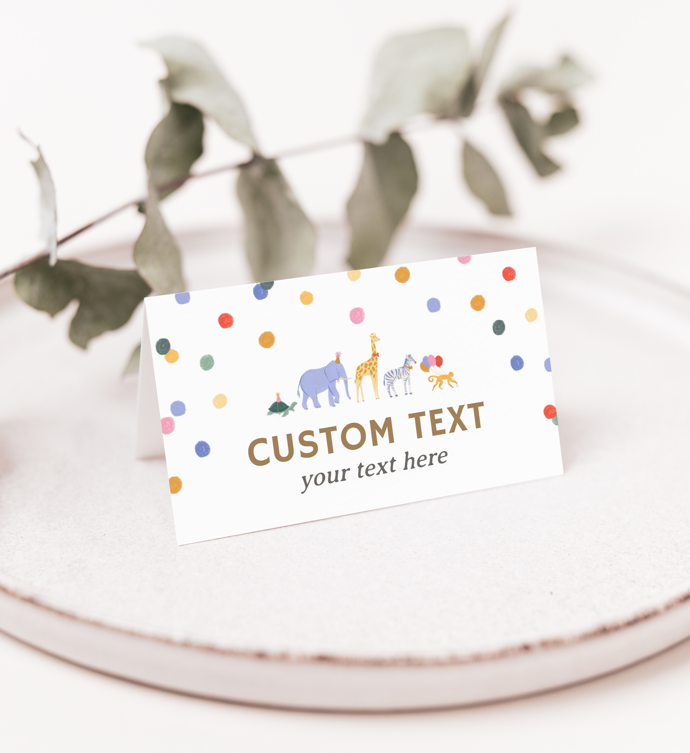 Table Tent - Jungle Party - 9989 design preview