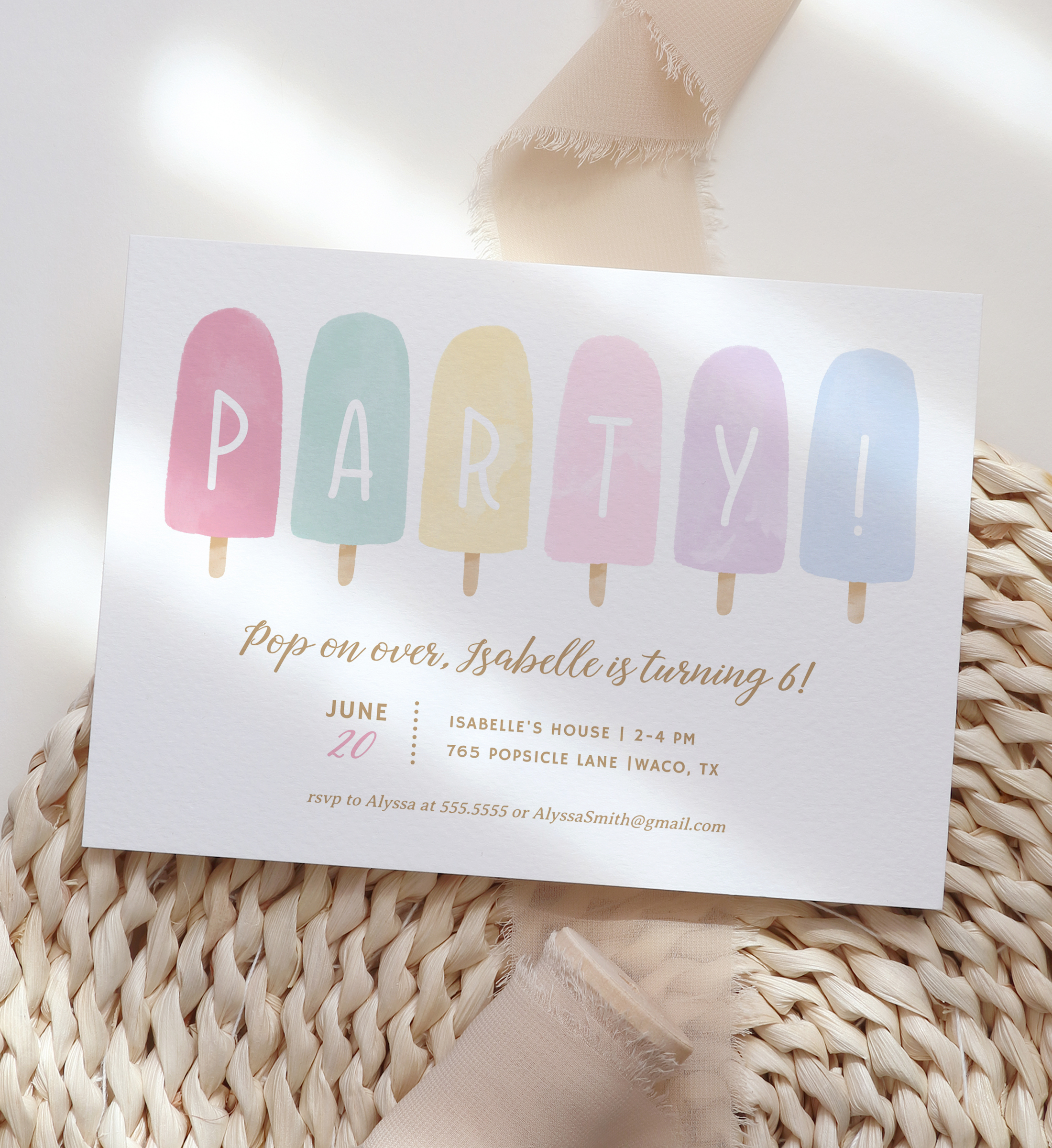 Birthday Invitation - Popsicles - 9992 design preview