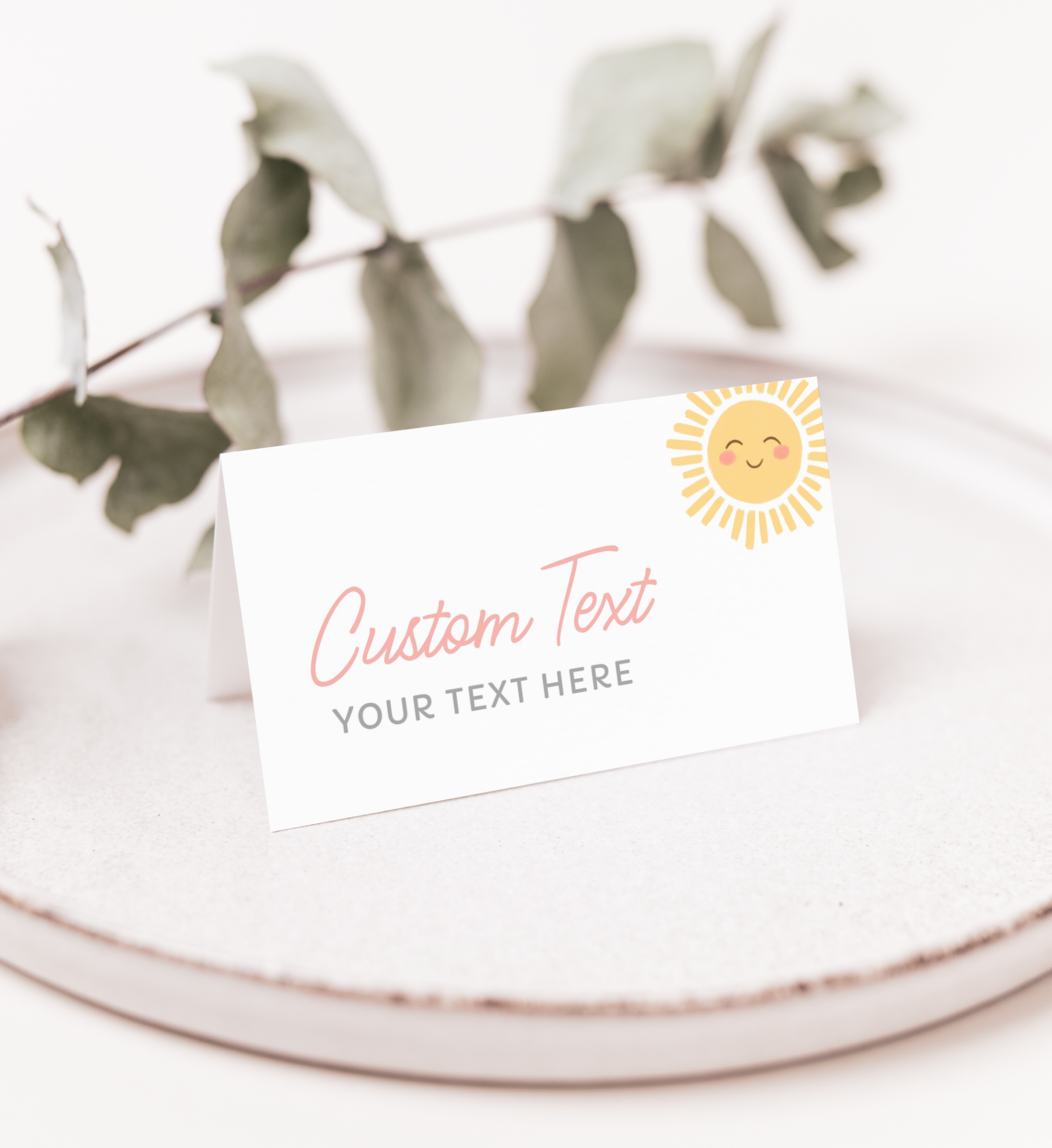 Tent Card - Little Sunshine - 9981 design preview