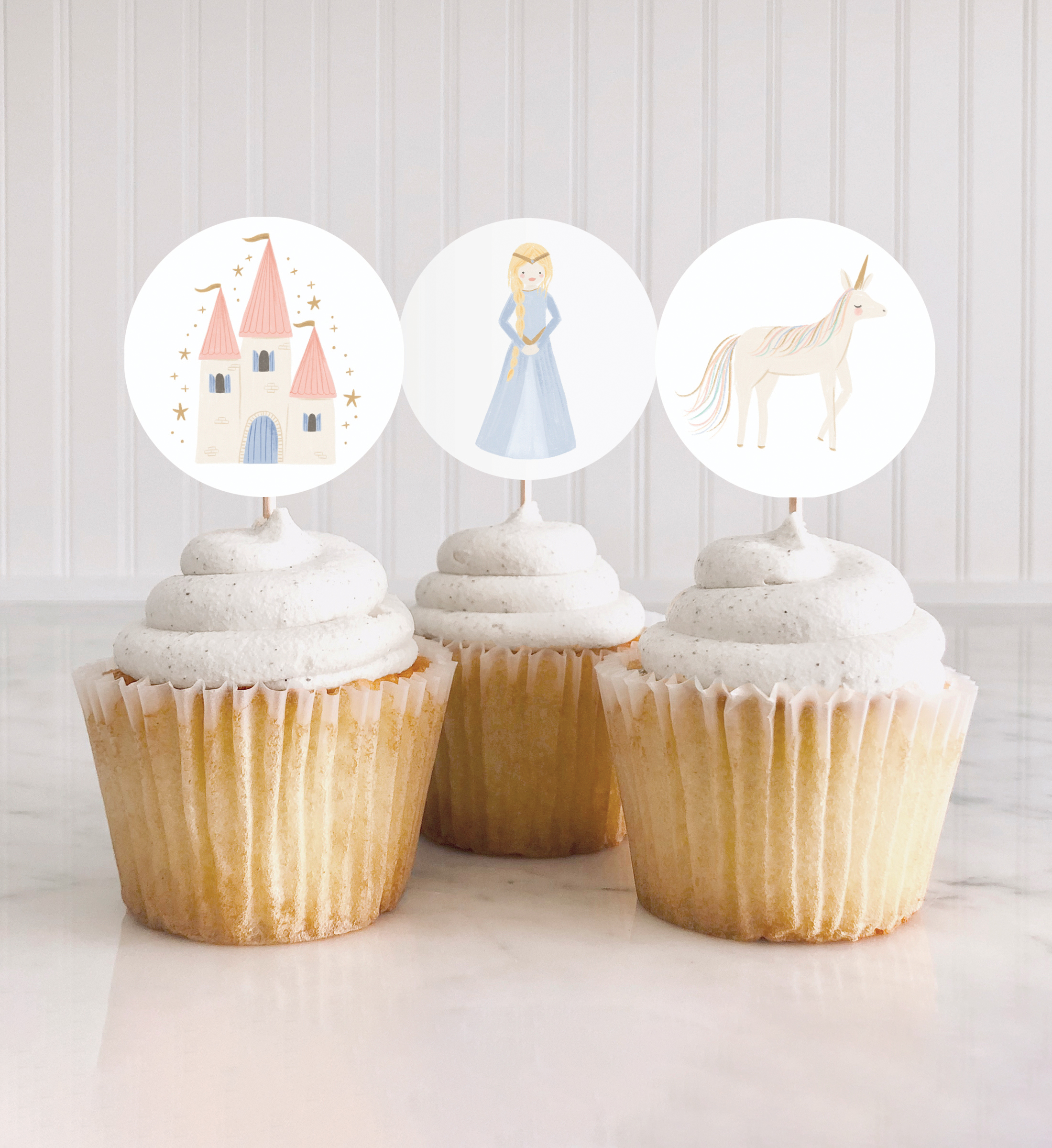 Cupcake Toppers (2x2) - Princesses - 9985 design preview