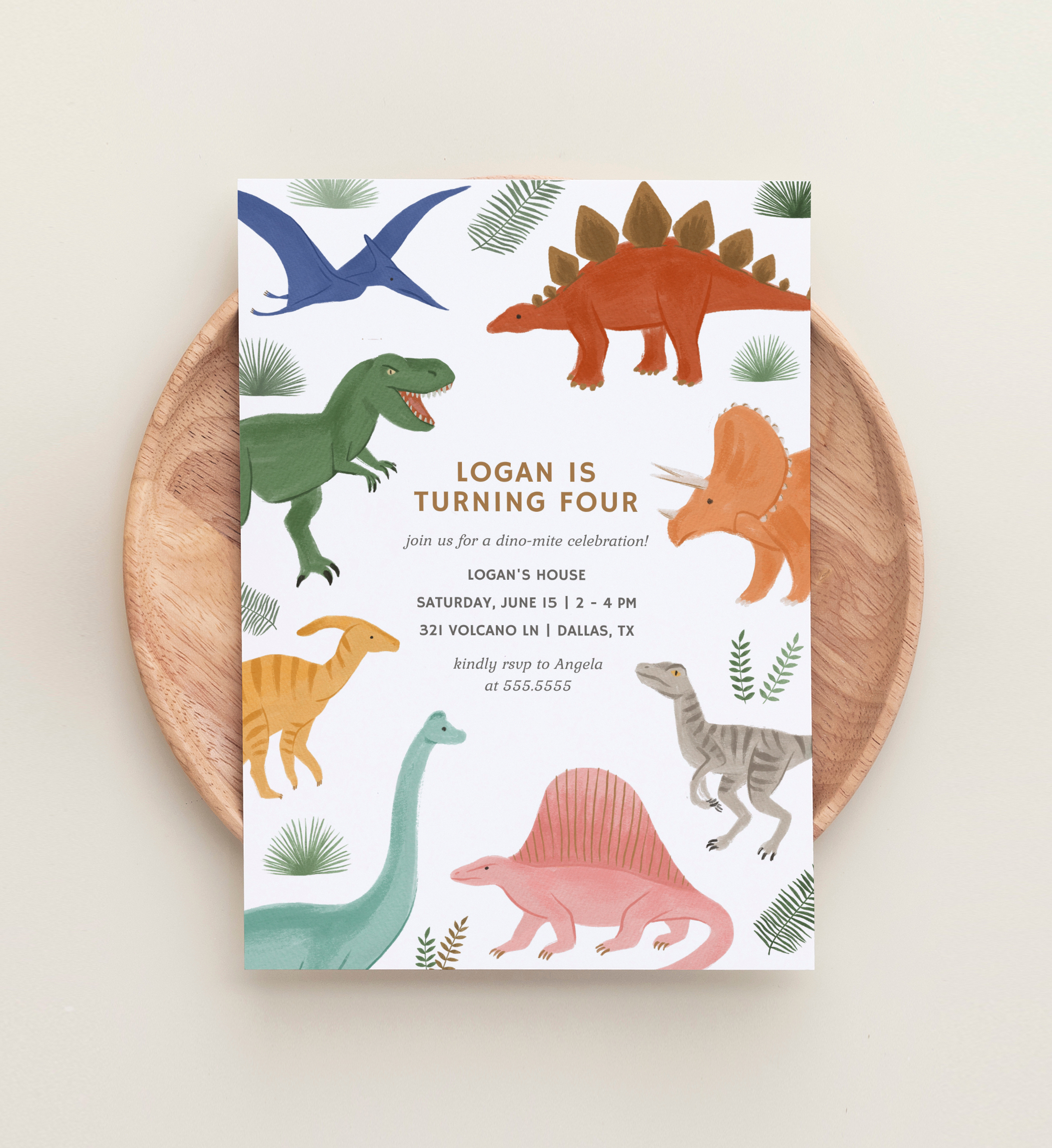 Birthday Invitation - Dinosaurs - 9994 design preview
