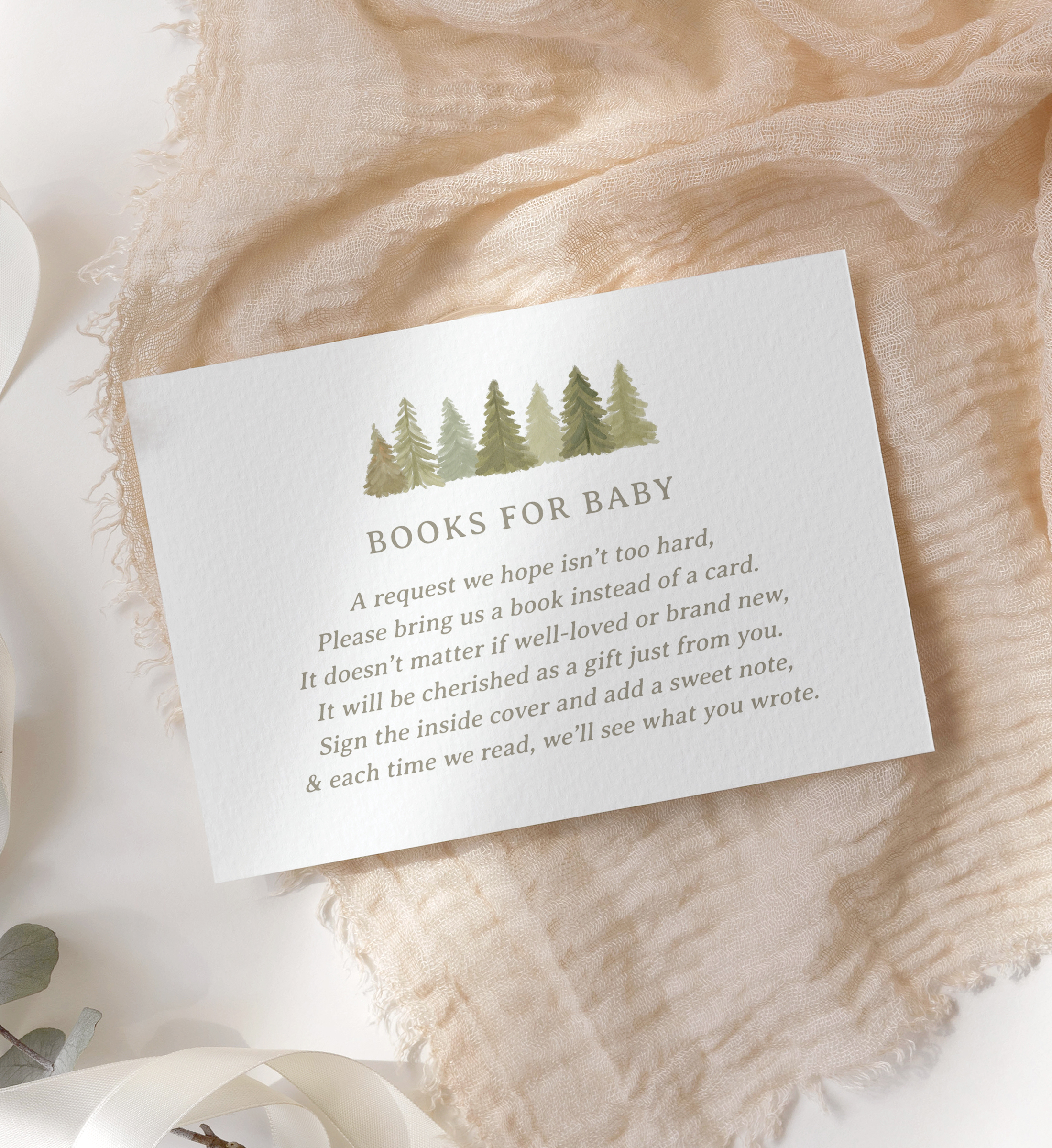 Books for Baby Insert - Woodland Babies - 1019 design preview