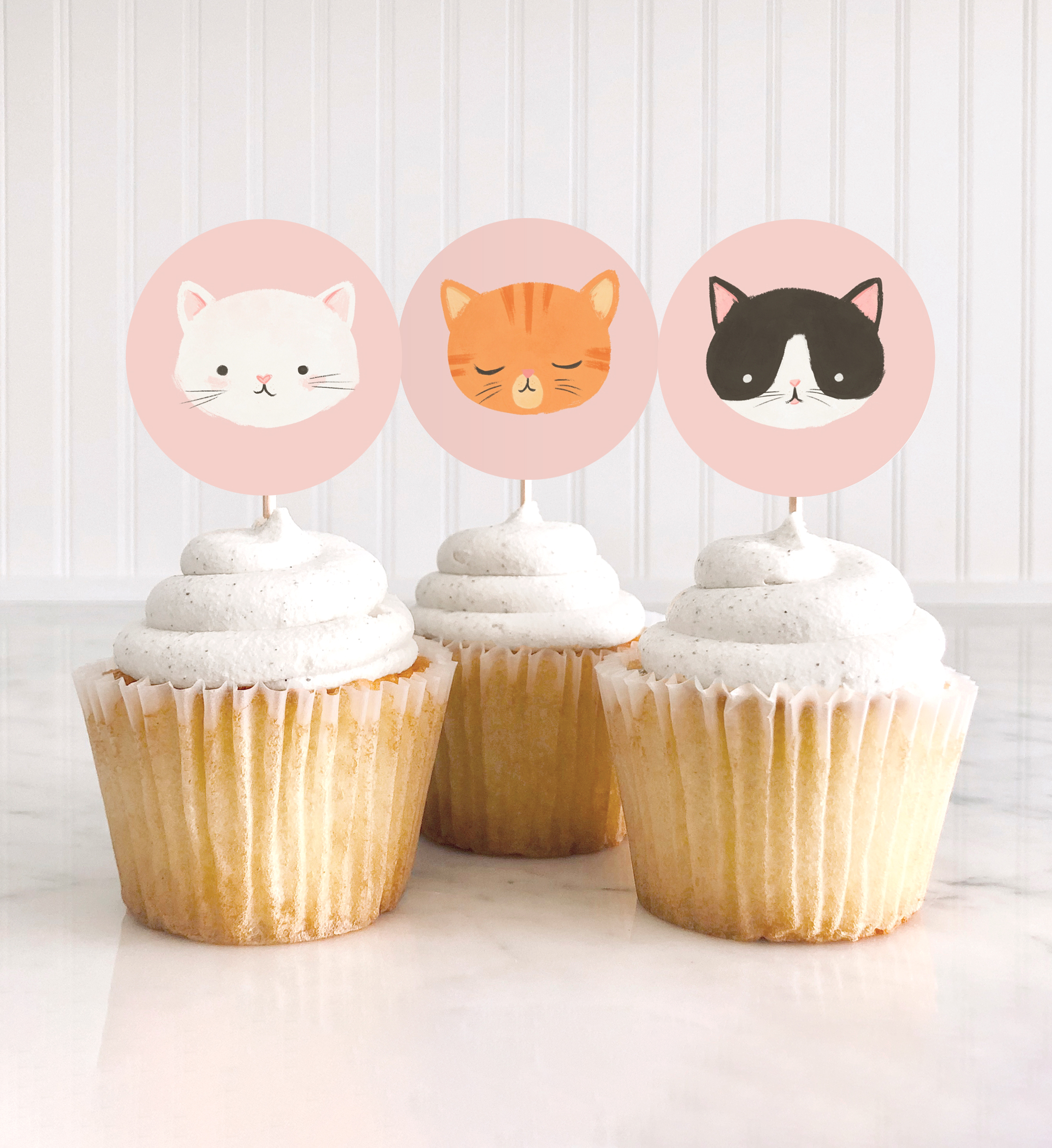 Cupcake Toppers (2x2) - Kittens - 9991 design preview