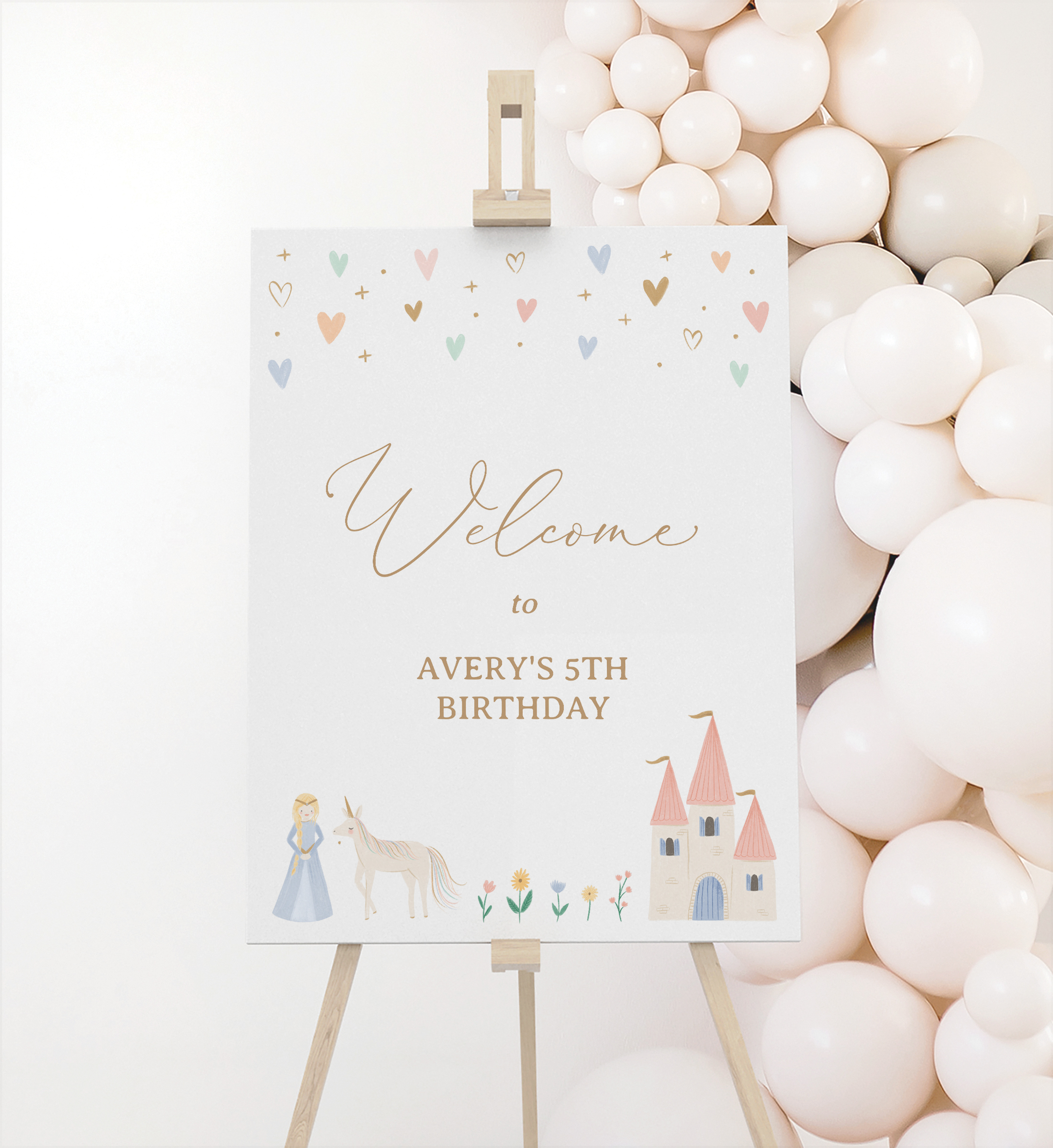 Welcome Sign - Princesses - 9985 design preview