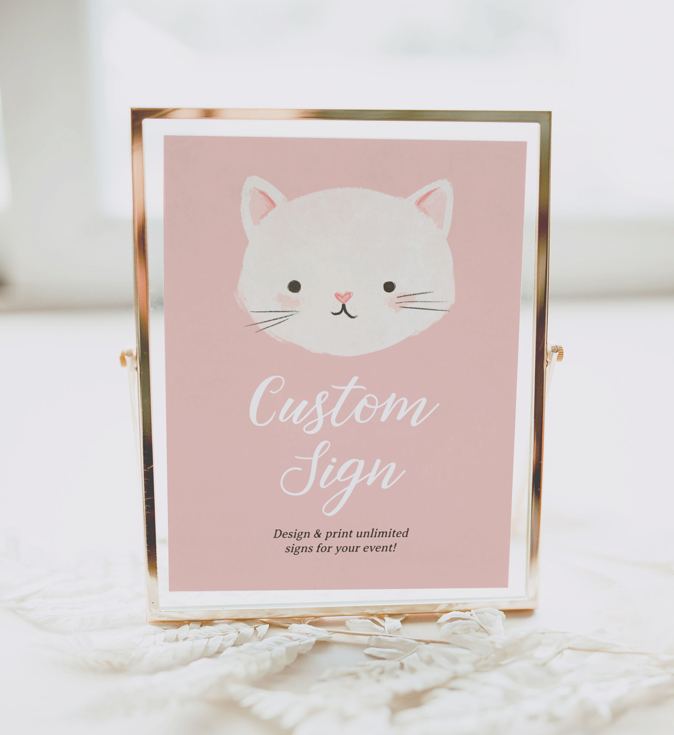 Custom Sign v2 - Kittens - 9991 design preview