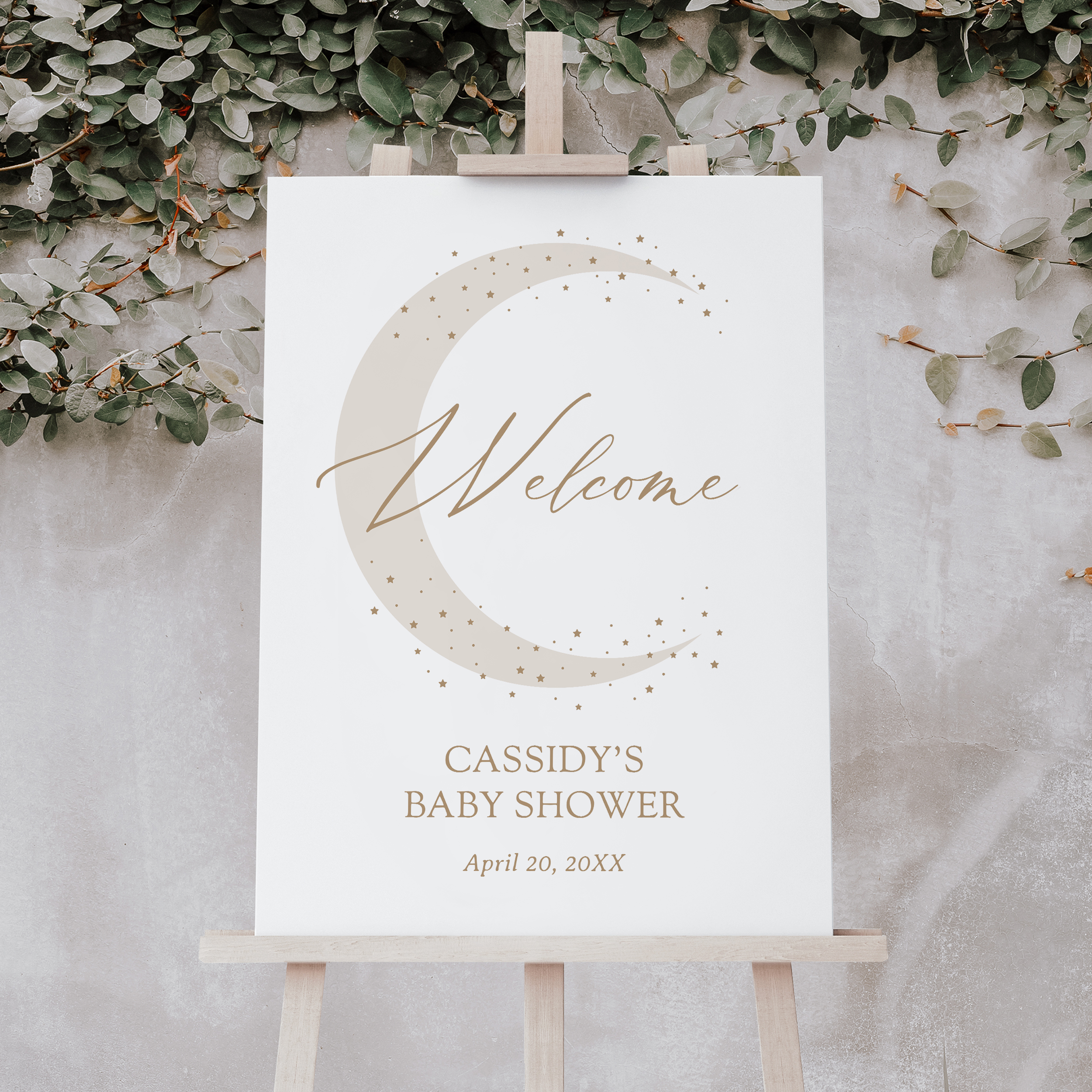 Welcome Sign - Over the Moon (Neutral) - 1076c design preview
