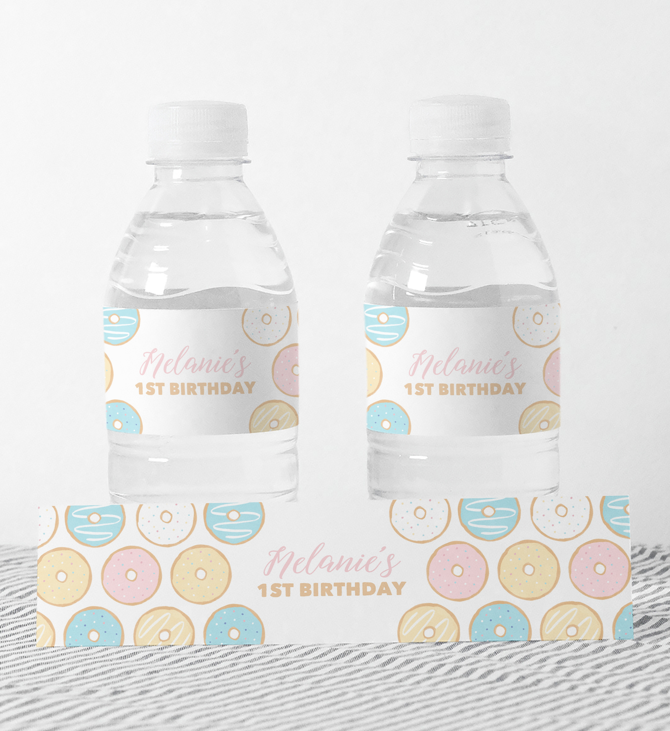 Water Bottle Wrap - Donuts - 9993 design preview
