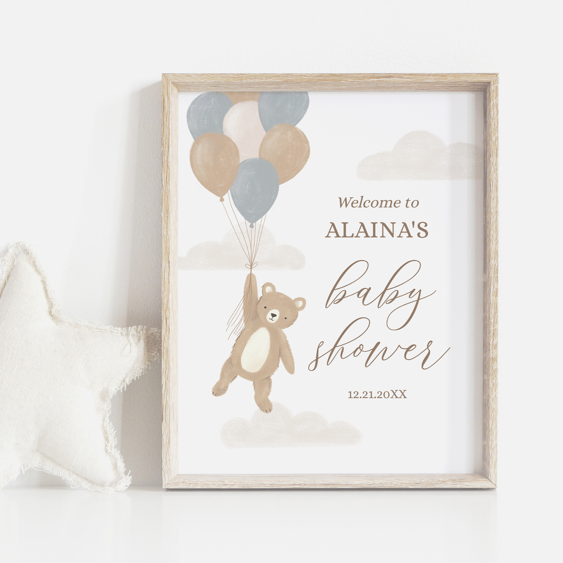 Welcome Sign - We Can Bearly Wait - 1008 design preview