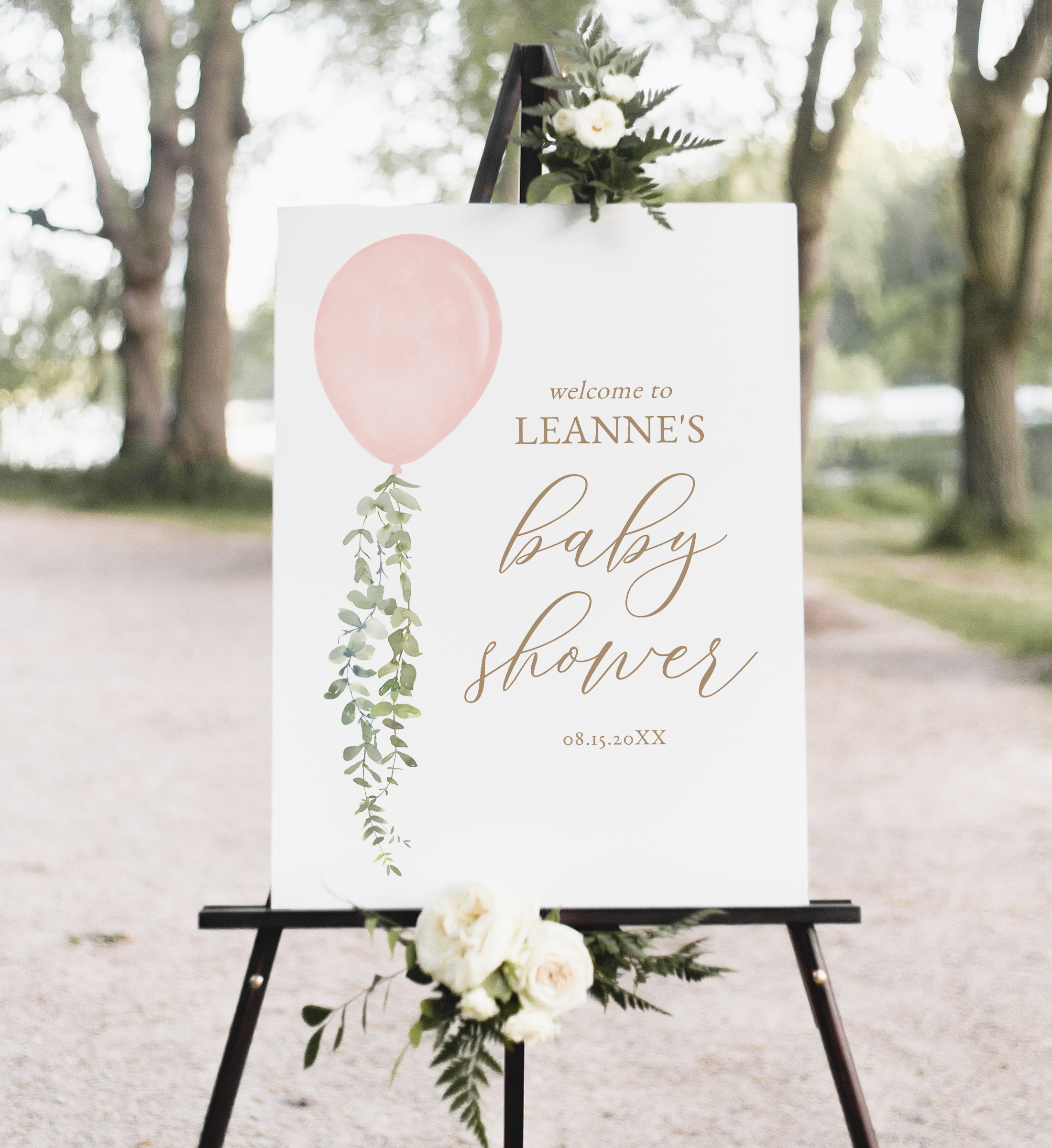Welcome Sign - Pink Balloon - 1011 design preview