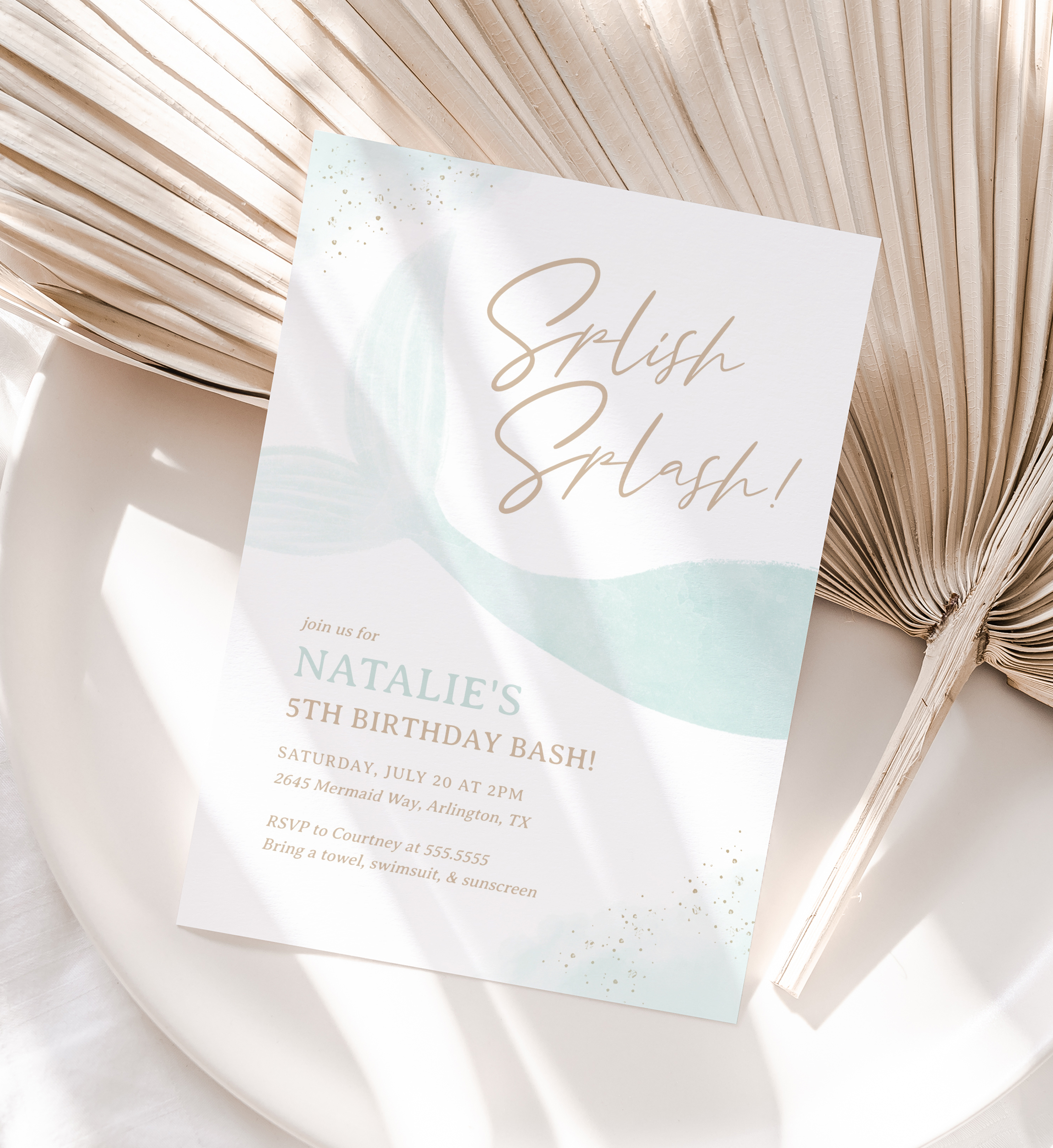 Birthday Invitation - Splish Splash - 9976 design preview