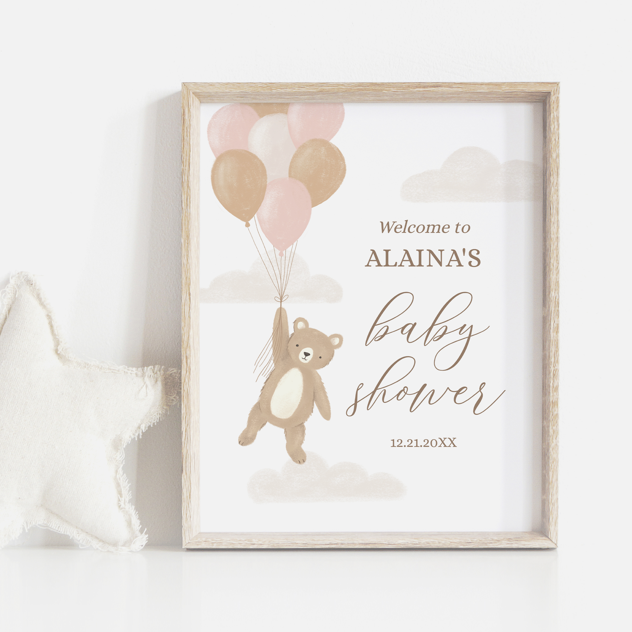 Welcome Sign - We Can Bearly Wait - 1009 design preview