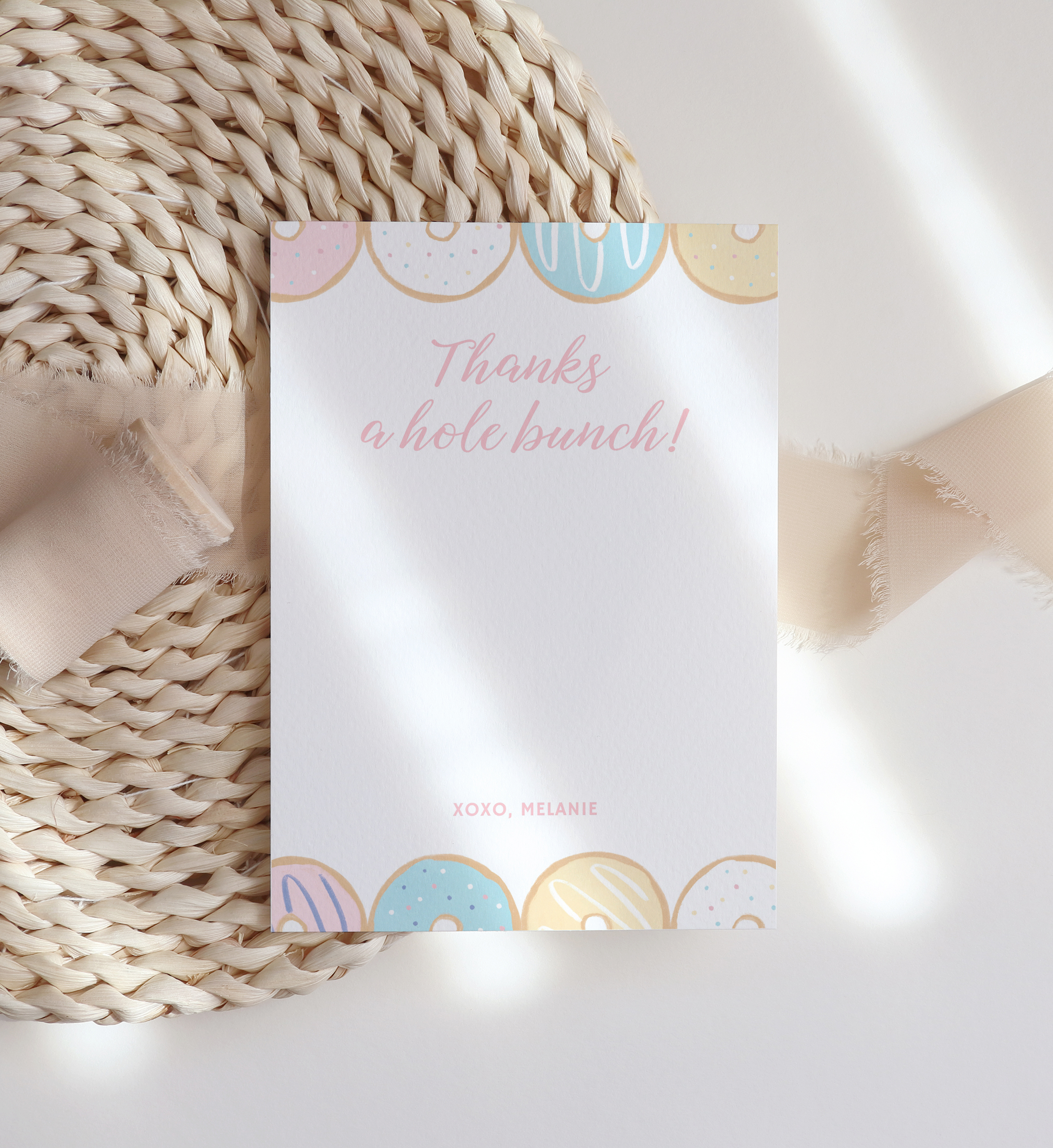 Thank You Card - Donuts - 9993 design preview