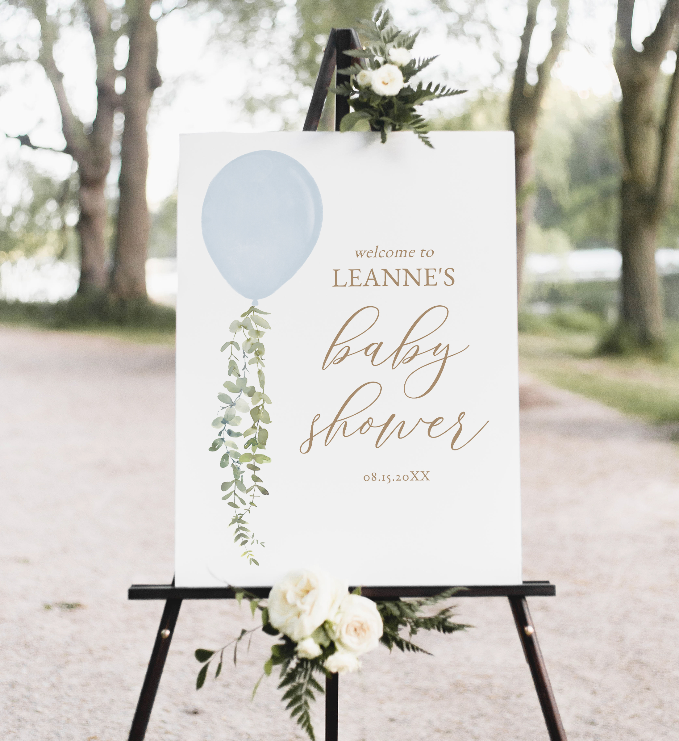 Welcome Sign - Blue Balloon - 1005 design preview