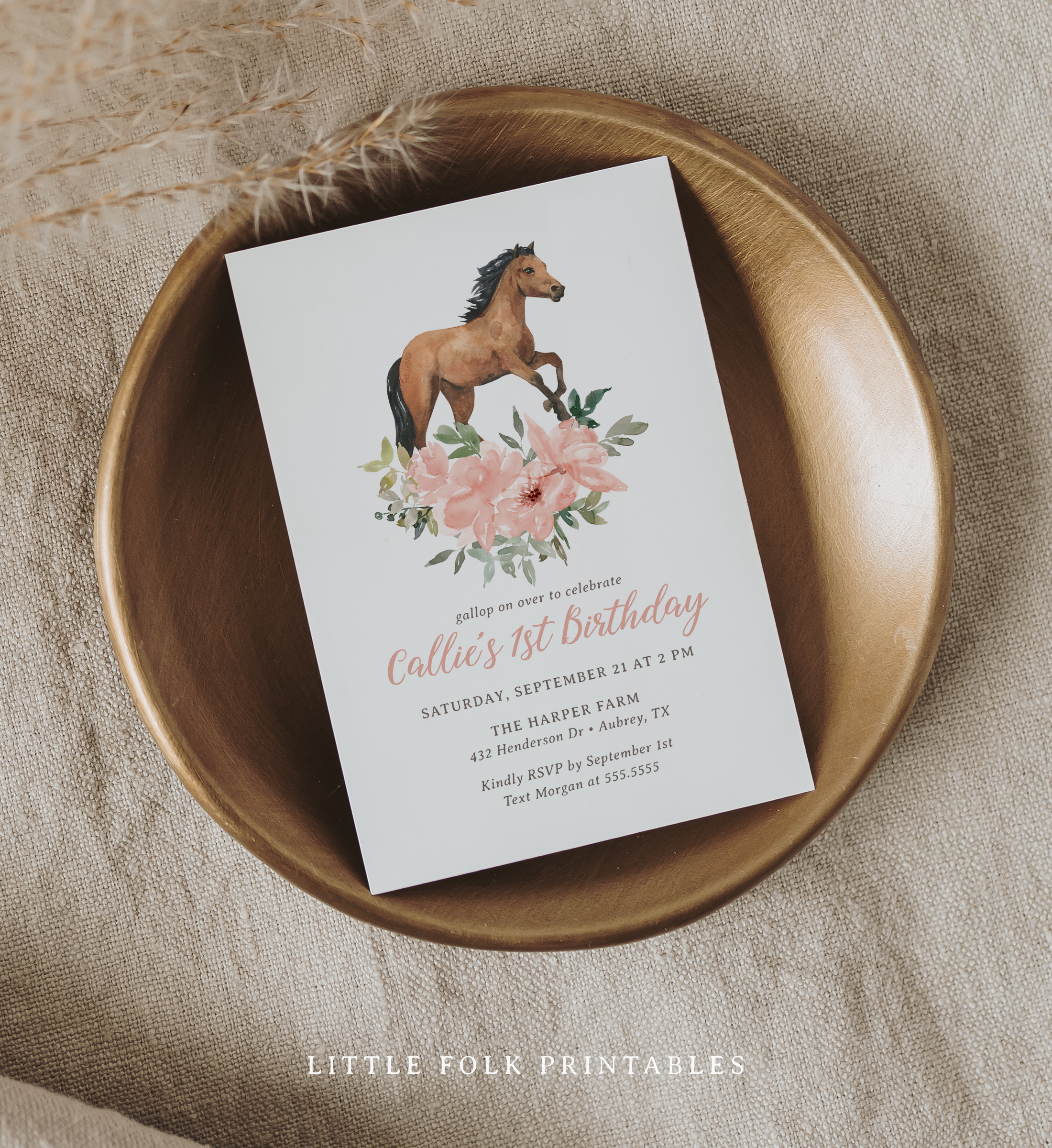 Birthday Invitation - Horse - 9966 design preview