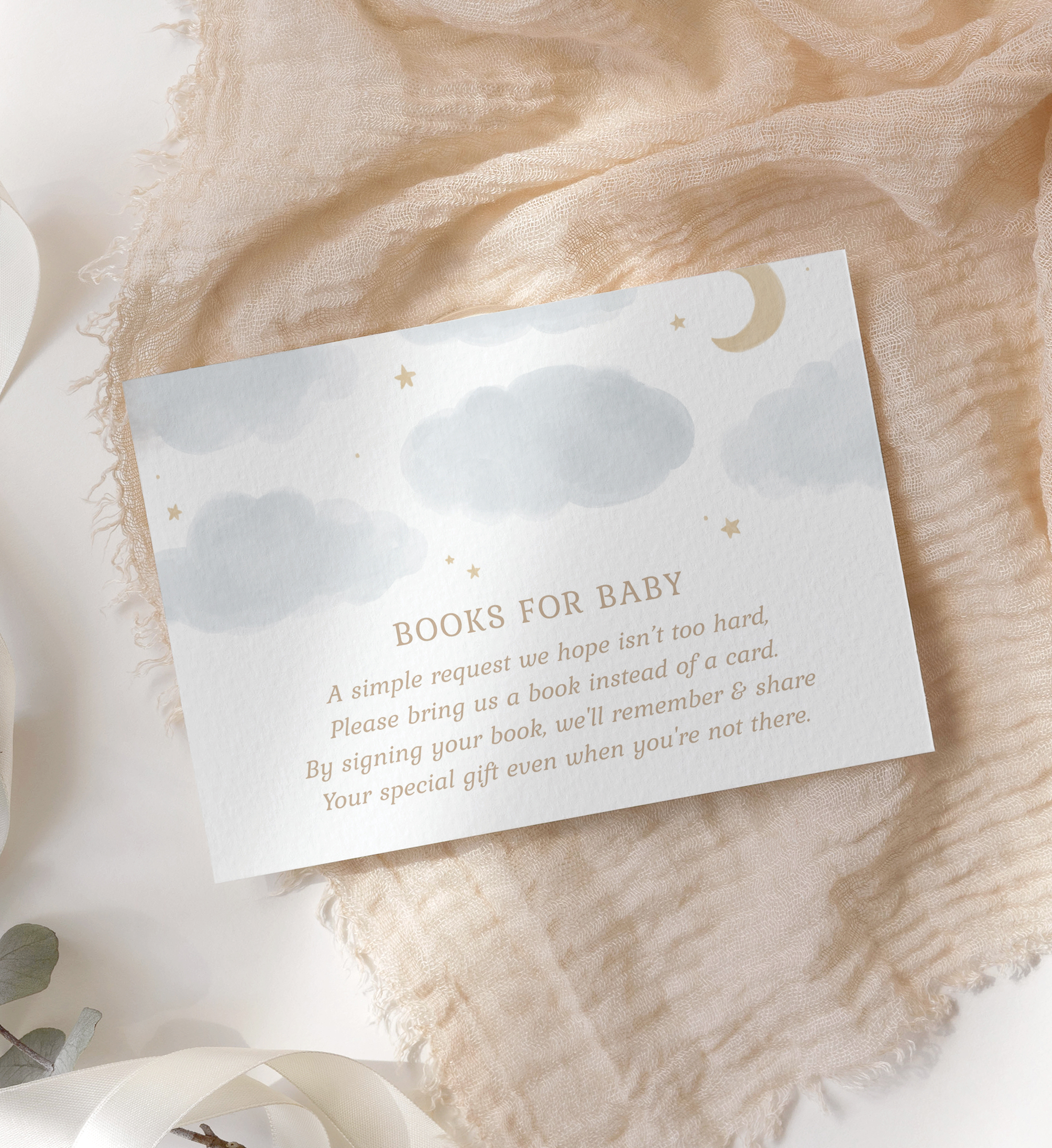 Books for Baby Insert - Cloud and Stars - 1006 design preview