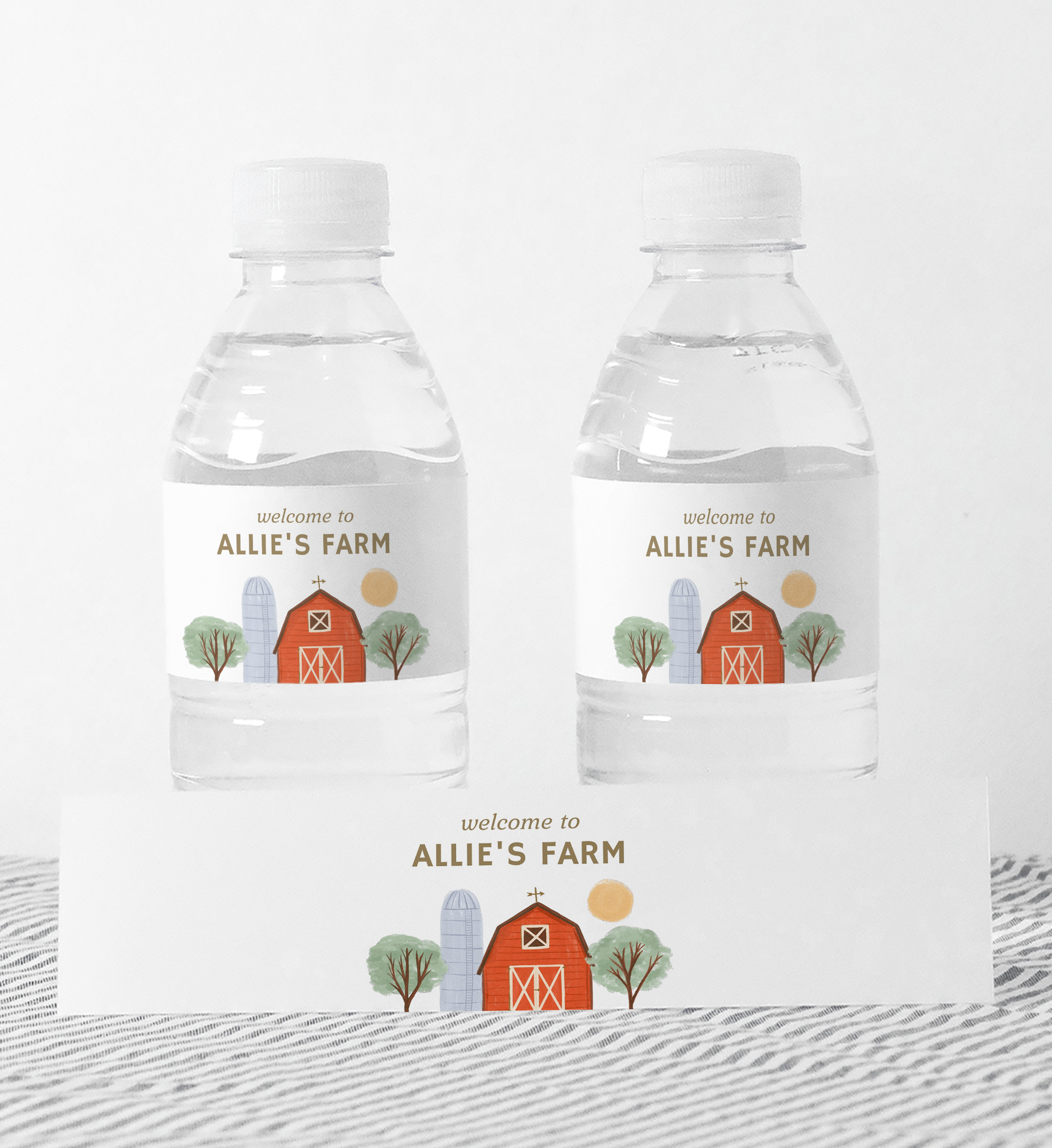 Water Bottle Wrap - On the Farm - 9997 design preview