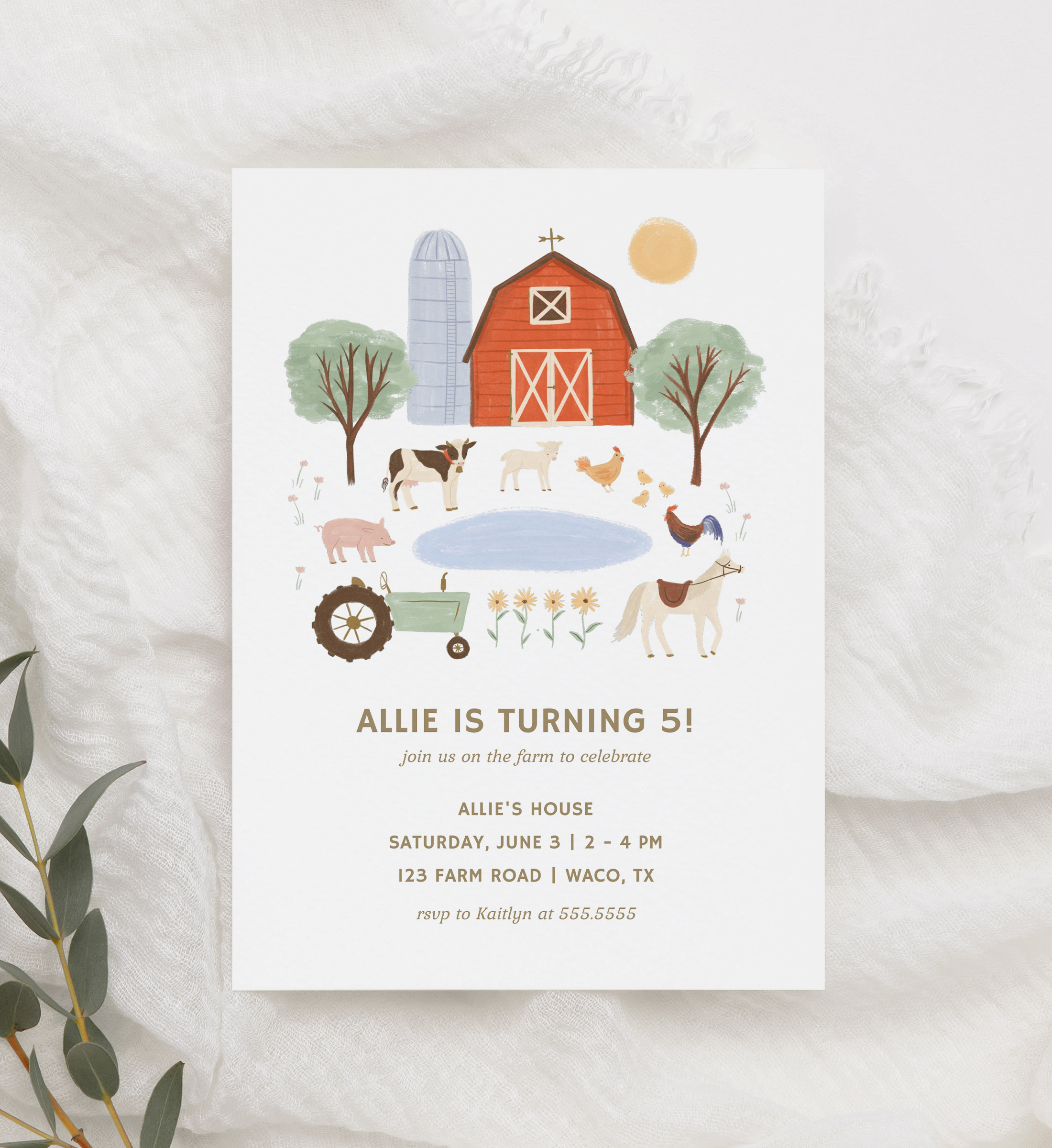 Birthday Invitation - On the Farm - 9997 design preview