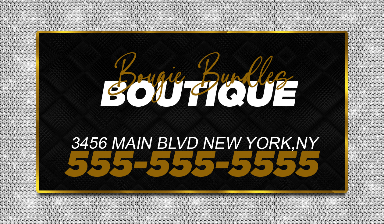 Black Diamonds Business Card Template design preview