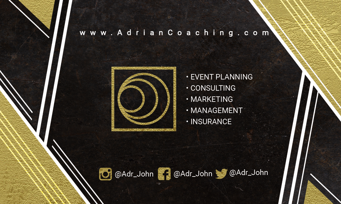 Dark Business Coach Business Card Template design preview