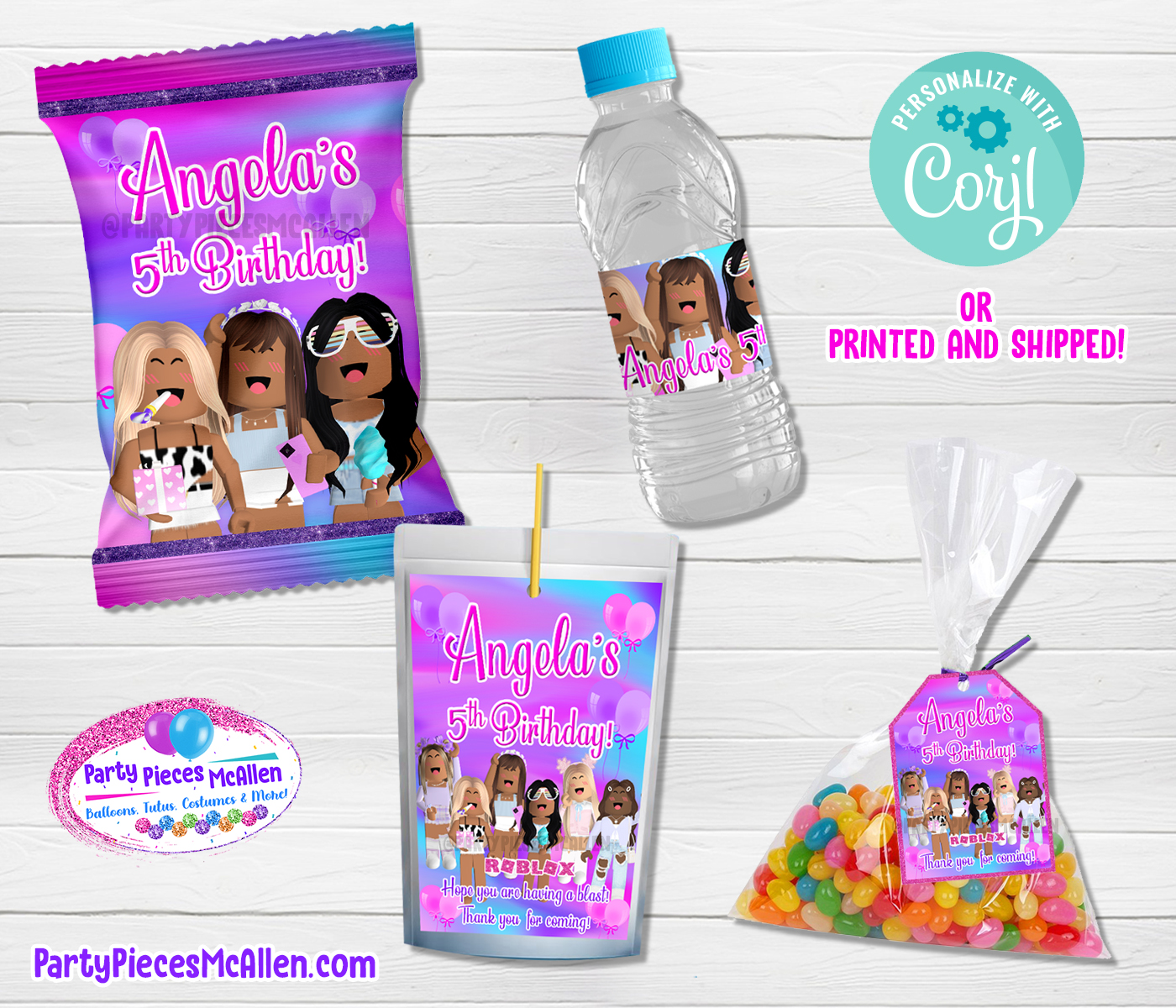 ROBLOX GIRL EDITABLE PACKAGE design preview