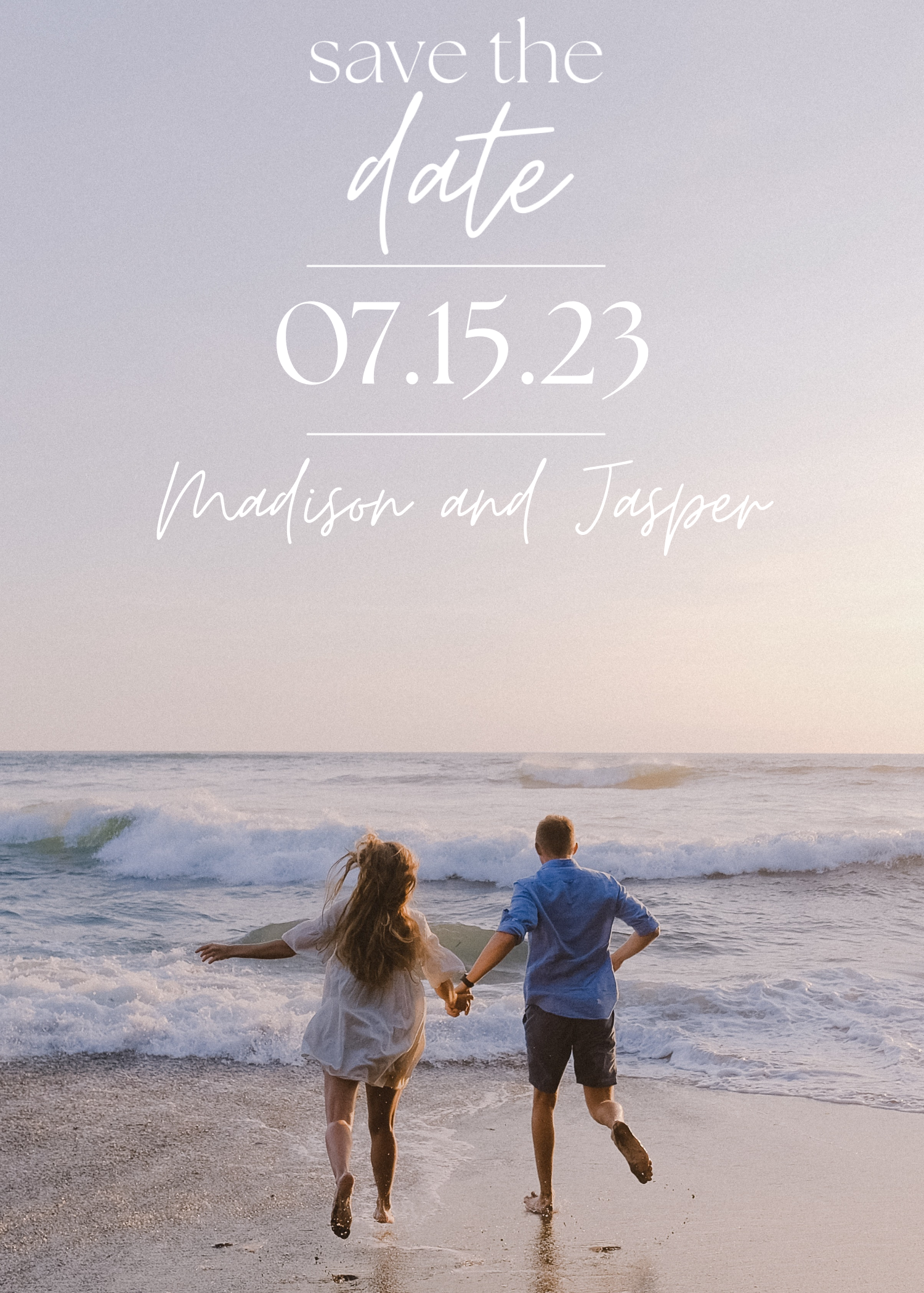 Save the Date Simple design preview