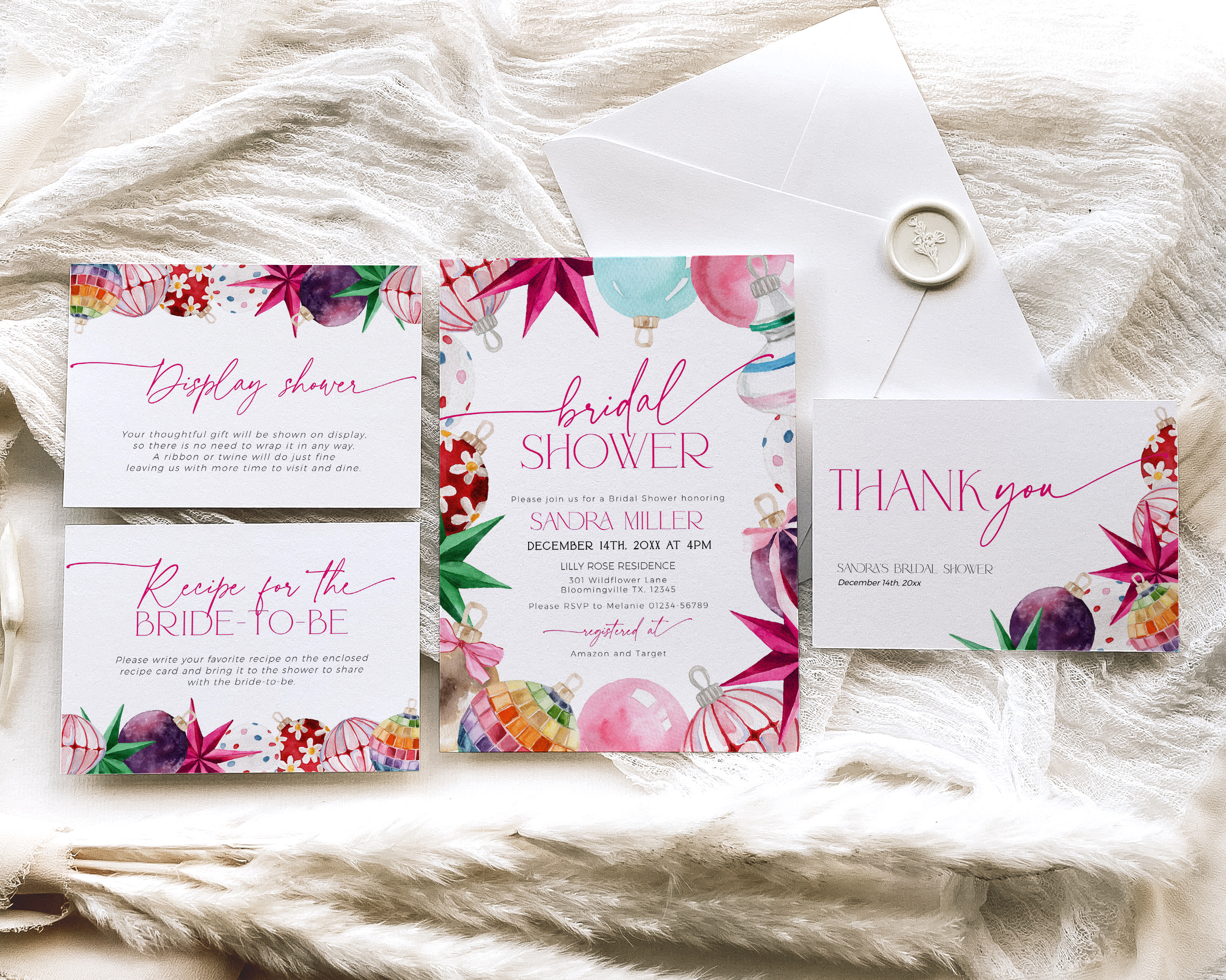 BSB78-01 Invitation Bundle - Bright Christmas design preview
