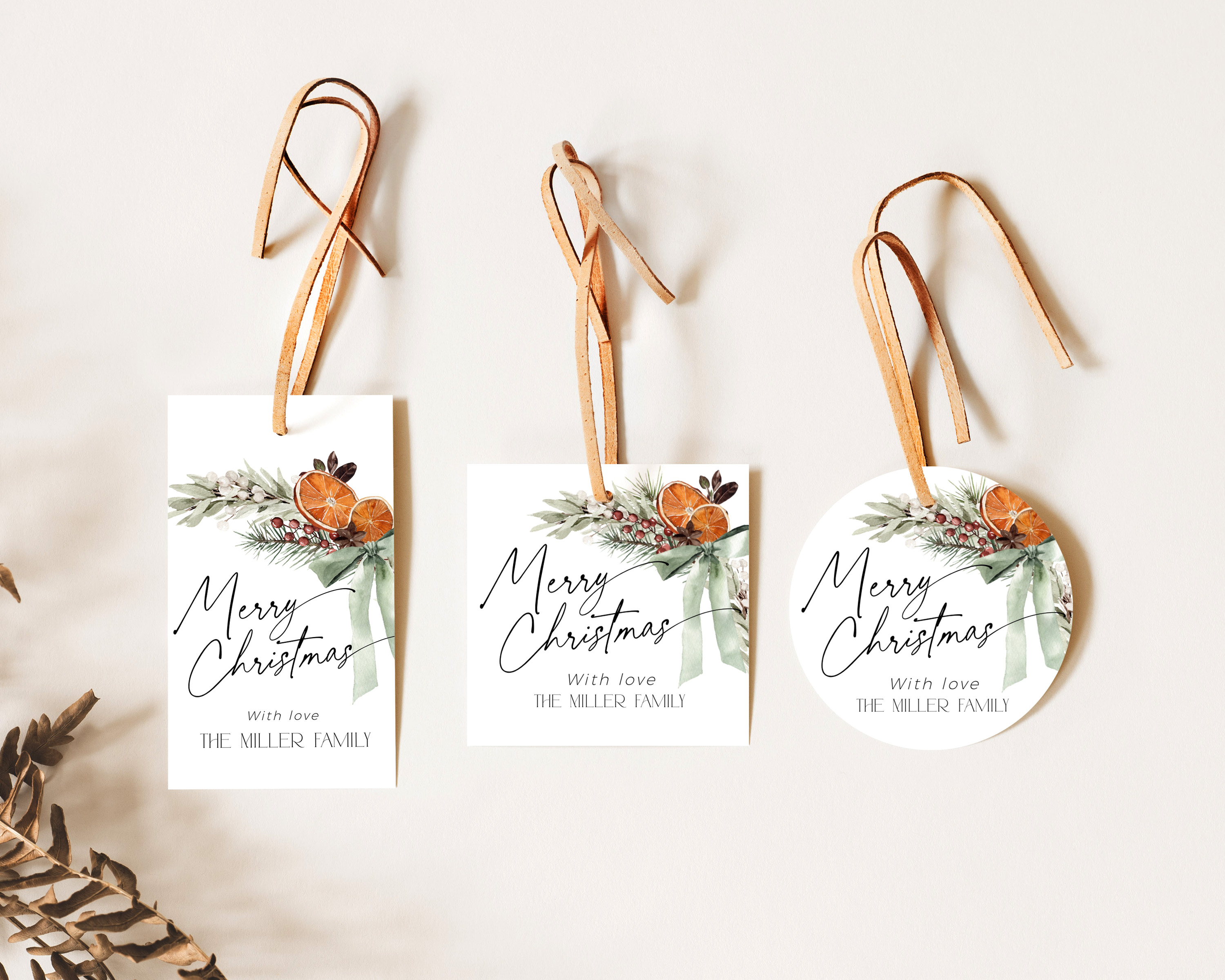 CH069-02 Gift Tags - Christmas Bow design preview